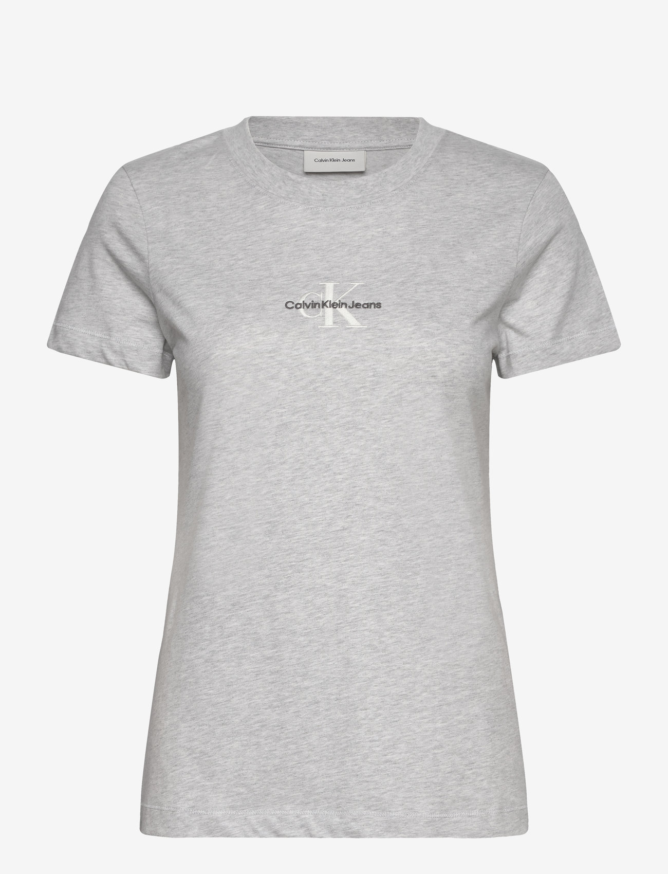 Calvin Klein Jeans - MONOLOGO SLIM TEE - ivory grey heather - 1