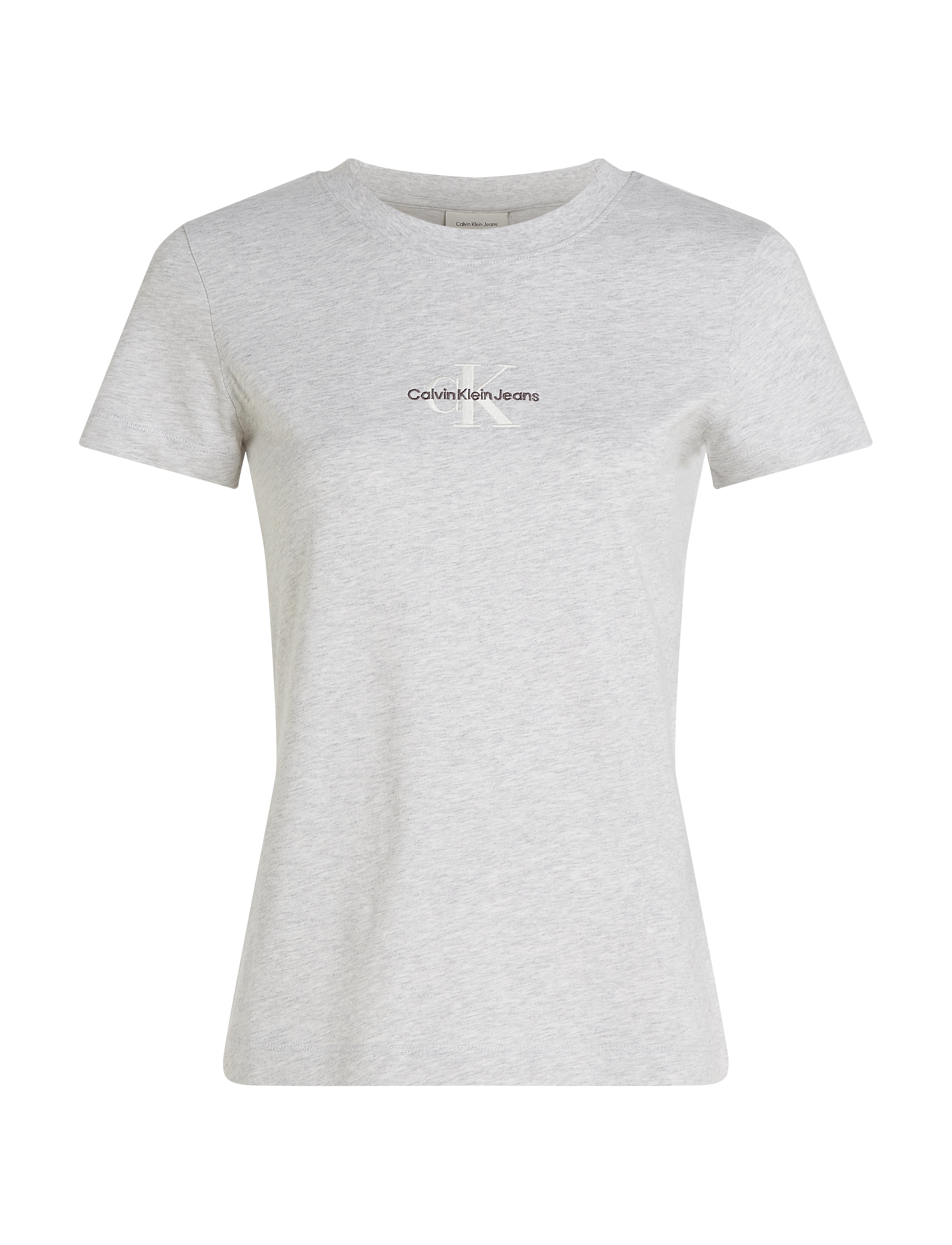 Calvin Klein Jeans - MONOLOGO SLIM TEE - ivory grey heather - 3