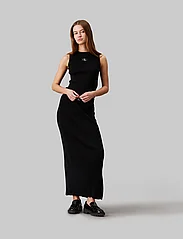 Calvin Klein Jeans - WOVEN LABEL SWEATER SKIRT - maxi skirts - ck black - 4