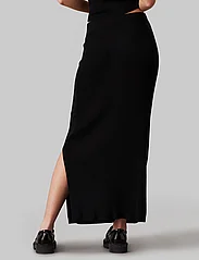 Calvin Klein Jeans - WOVEN LABEL SWEATER SKIRT - maxi skirts - ck black - 5