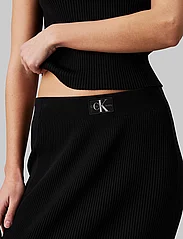 Calvin Klein Jeans - WOVEN LABEL SWEATER SKIRT - ilgi sijonai - ck black - 3