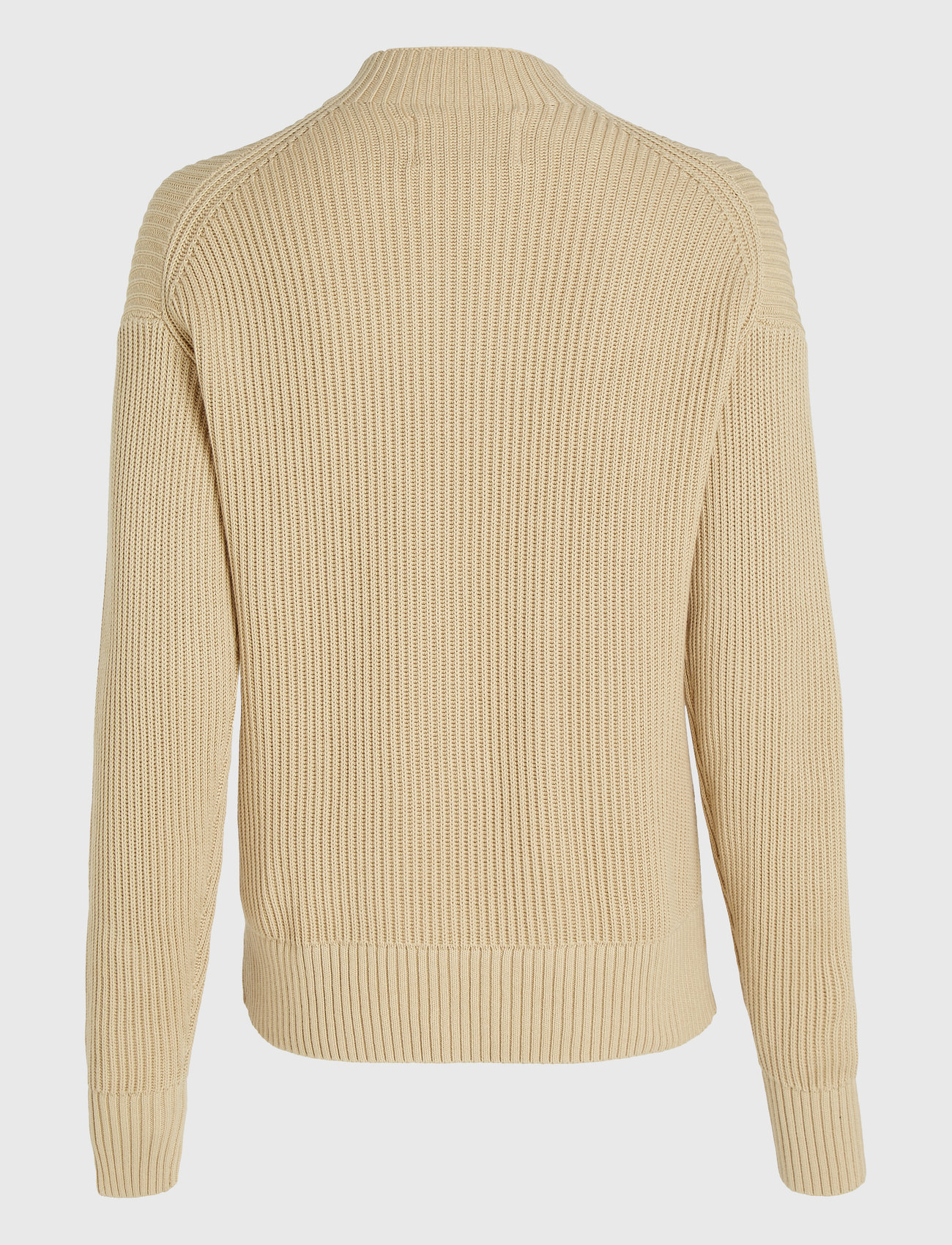 Calvin Klein Jeans - WOVEN LABEL LOOSE SWEATER - pale khaki - 4