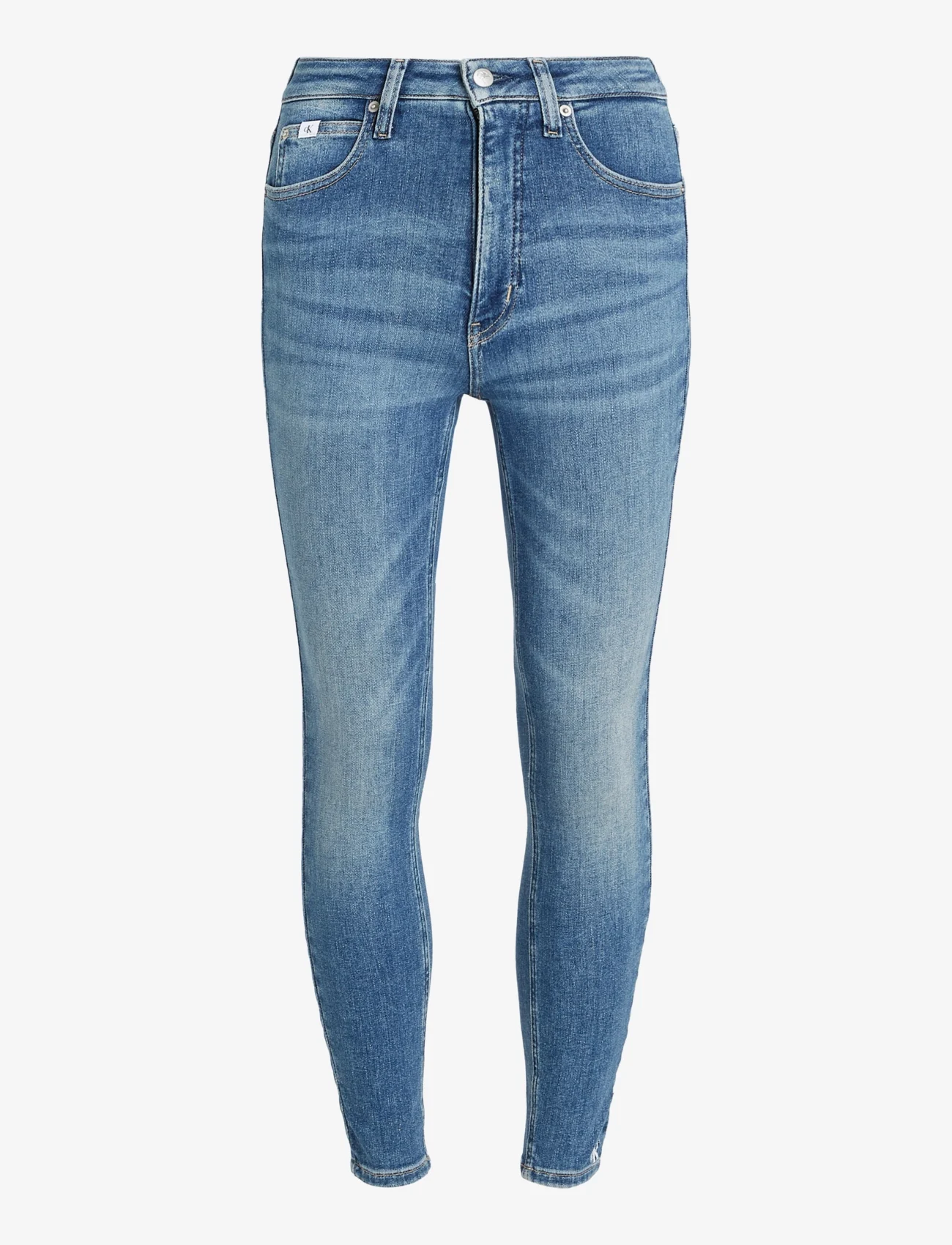 Calvin Klein Jeans - HIGH RISE SUPER SKINNY ANKLE - liibuvad teksad - denim medium - 0