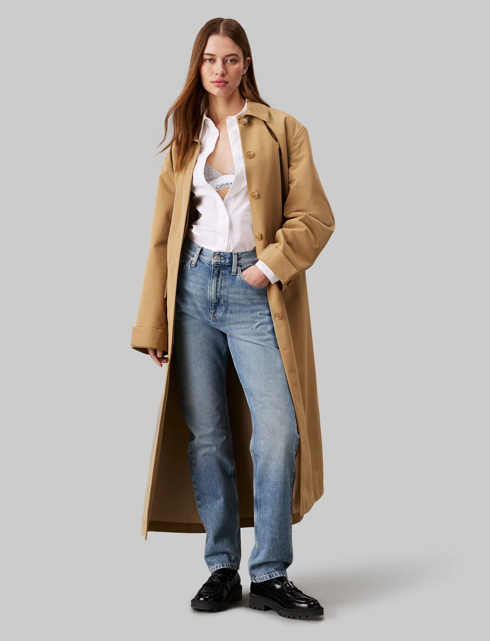 Calvin Klein Jeans - AUTHENTIC SLIM STRAIGHT - straight jeans - denim light - 4