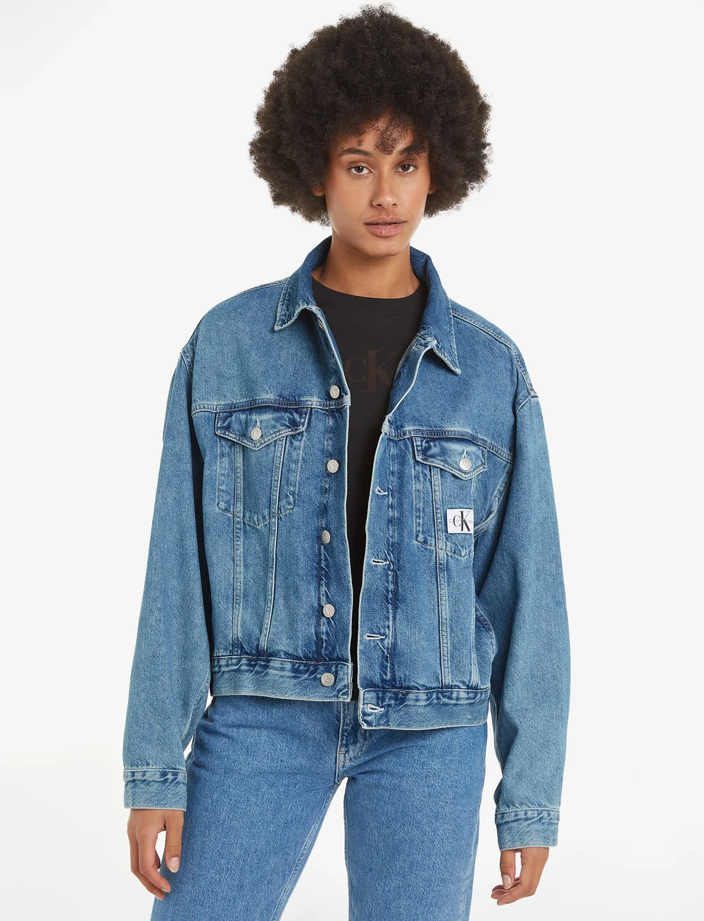 Calvin Klein Jeans Boxy Denim Jacket 103.92 Buy Denim jackets from Calvin Klein Jeans online at Boozt . Fast delivery and easy returns