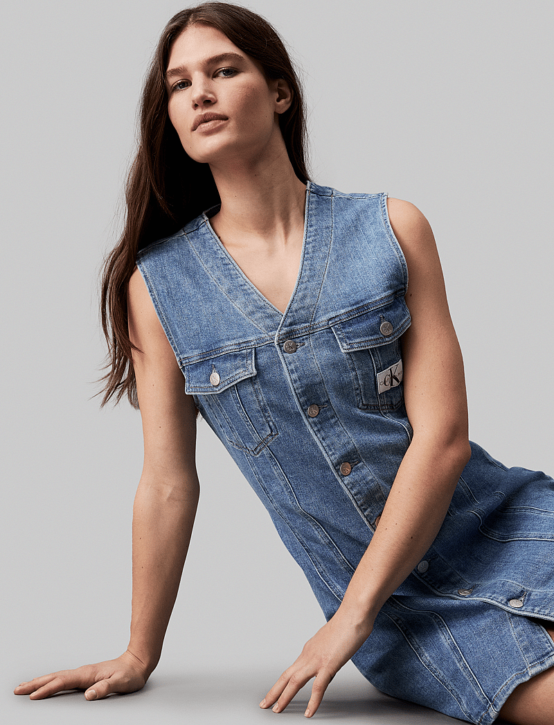 Calvin Klein Jeans Sleeveless Denim Dress (CKJJ20J223712) Robes