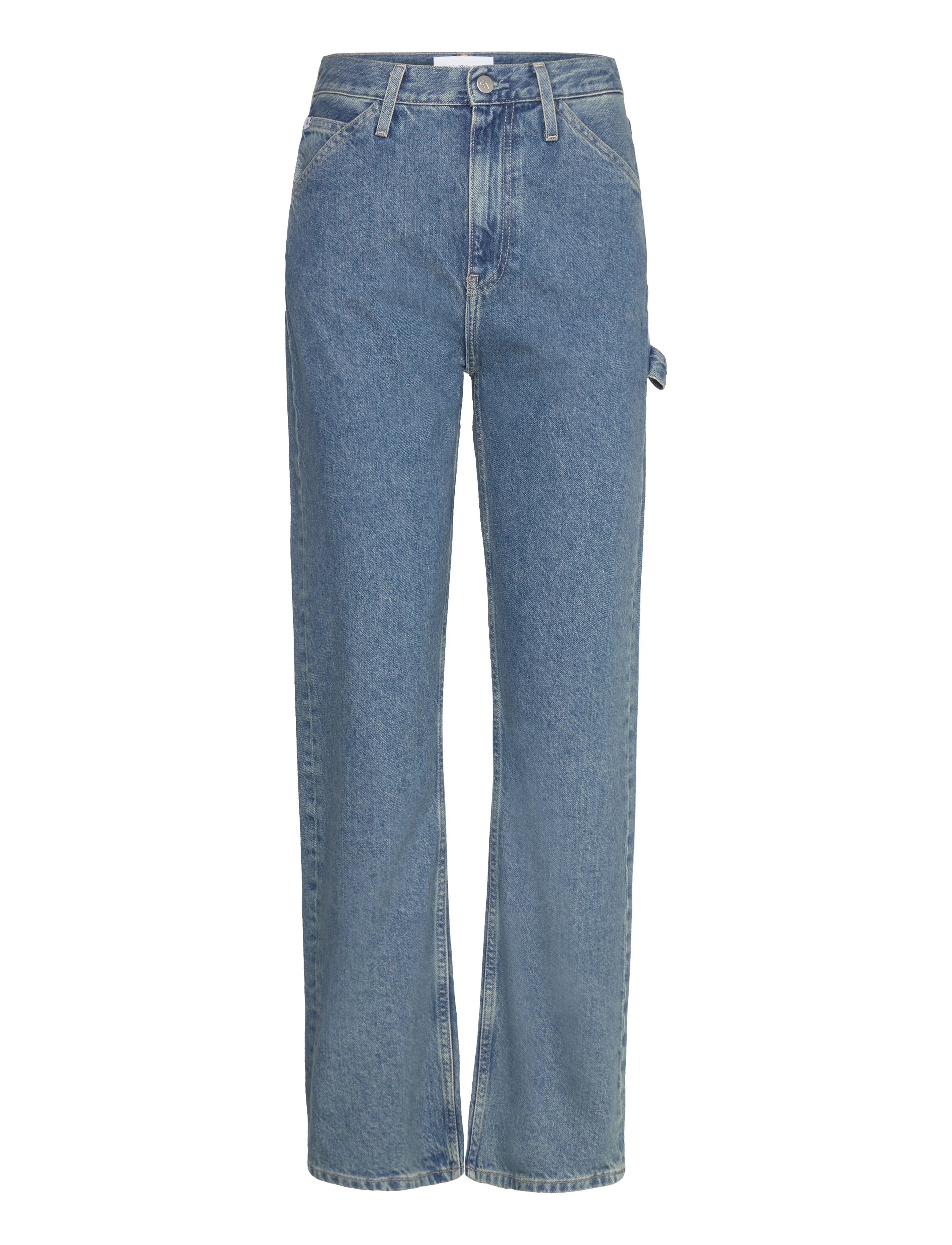 Calvin Klein Jeans HIGH RISE STRAIGHT - Straight jeans - DENIM LIGHT / blue