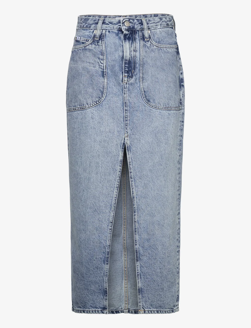 Calvin Klein Jeans Front Split Maxi Denim Skirt - Maxi skirts
