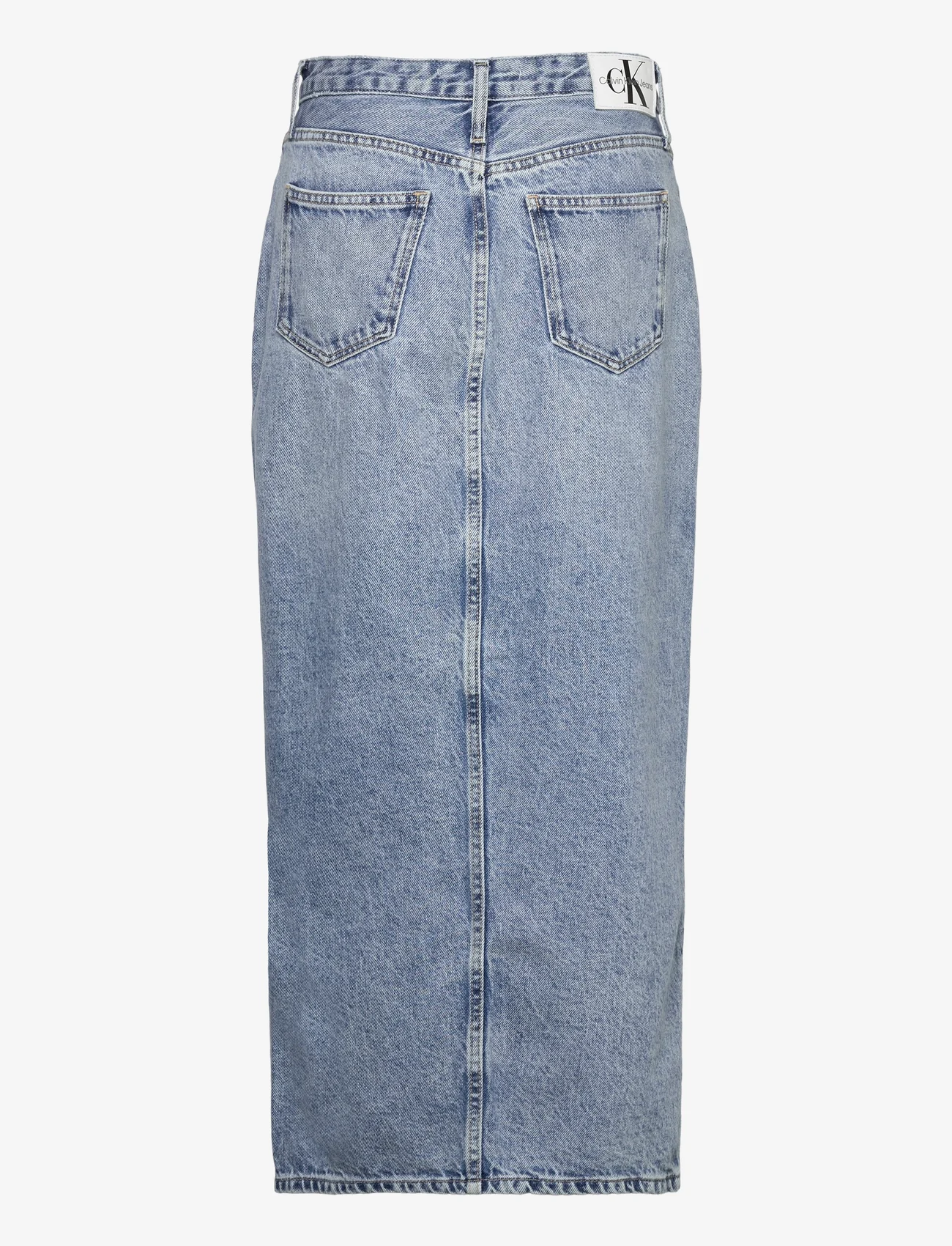 Calvin Klein Jeans - FRONT SPLIT MAXI DENIM SKIRT - spódnice długie - denim light - 1