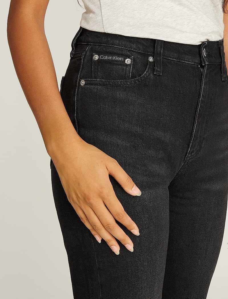 Calvin Klein Jeans - AUTHENTIC SLIM STRAIGHT - slim fit jeans - denim black - 0