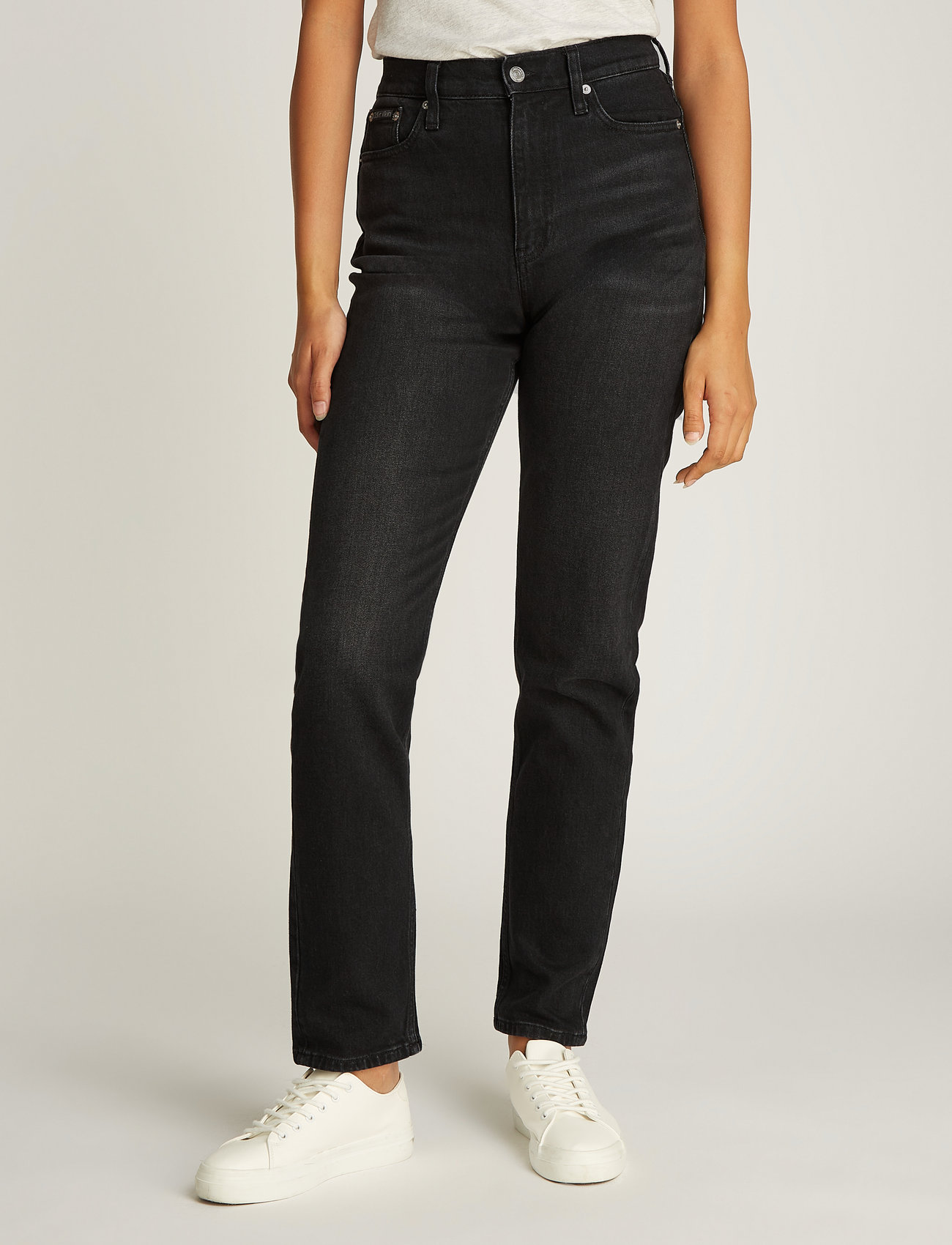 Calvin Klein Jeans - AUTHENTIC SLIM STRAIGHT - slim fit jeans - denim black - 5