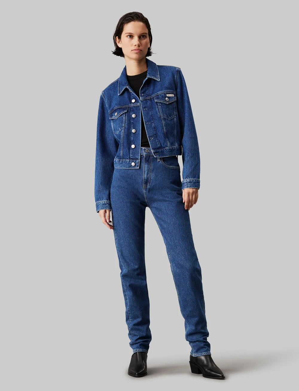 Calvin Klein Jeans - AUTHENTIC SLIM STRAIGHT - slim jeans - denim medium - 4