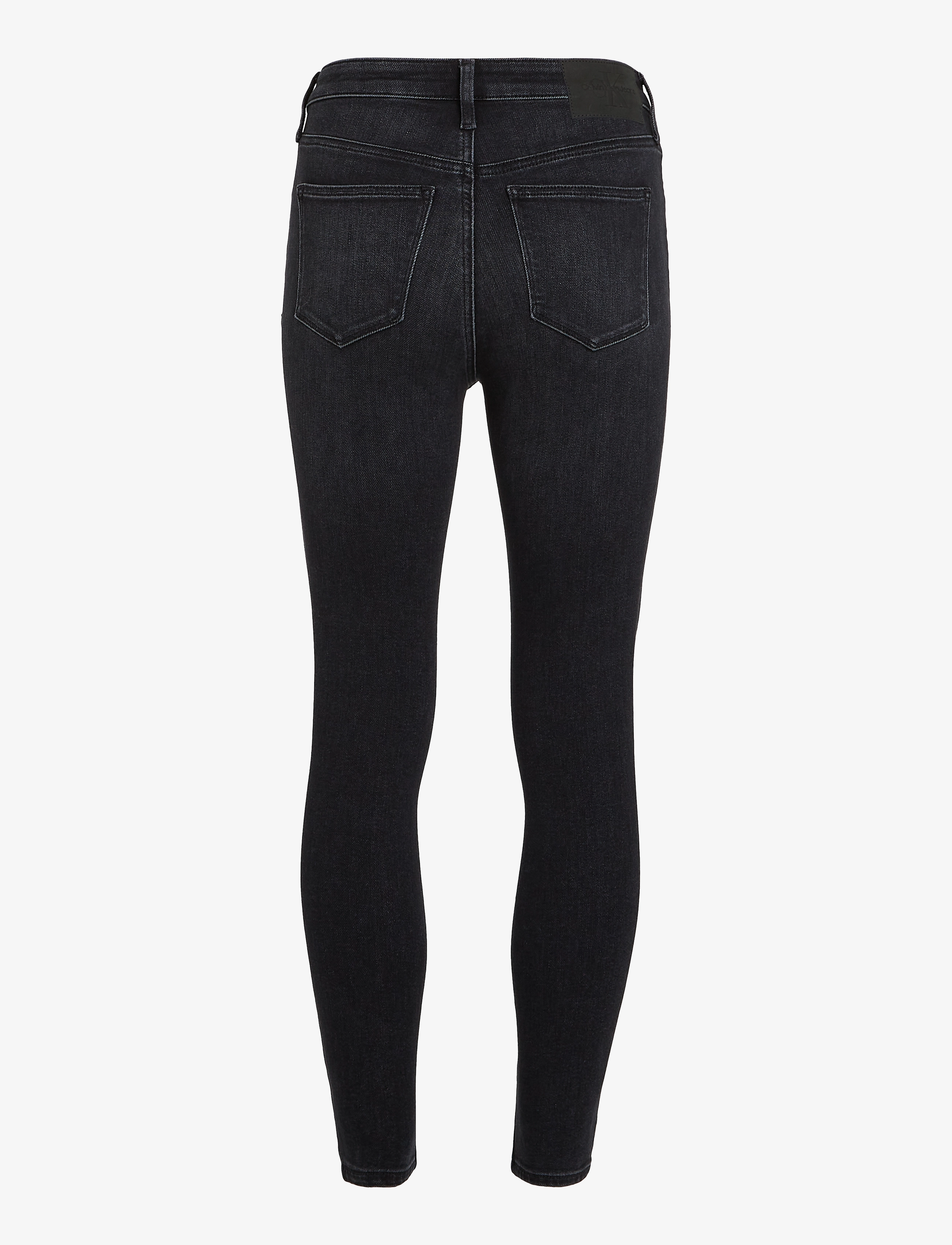 Calvin Klein Jeans - HIGH RISE SUPER SKINNY ANKLE - denim black - 4