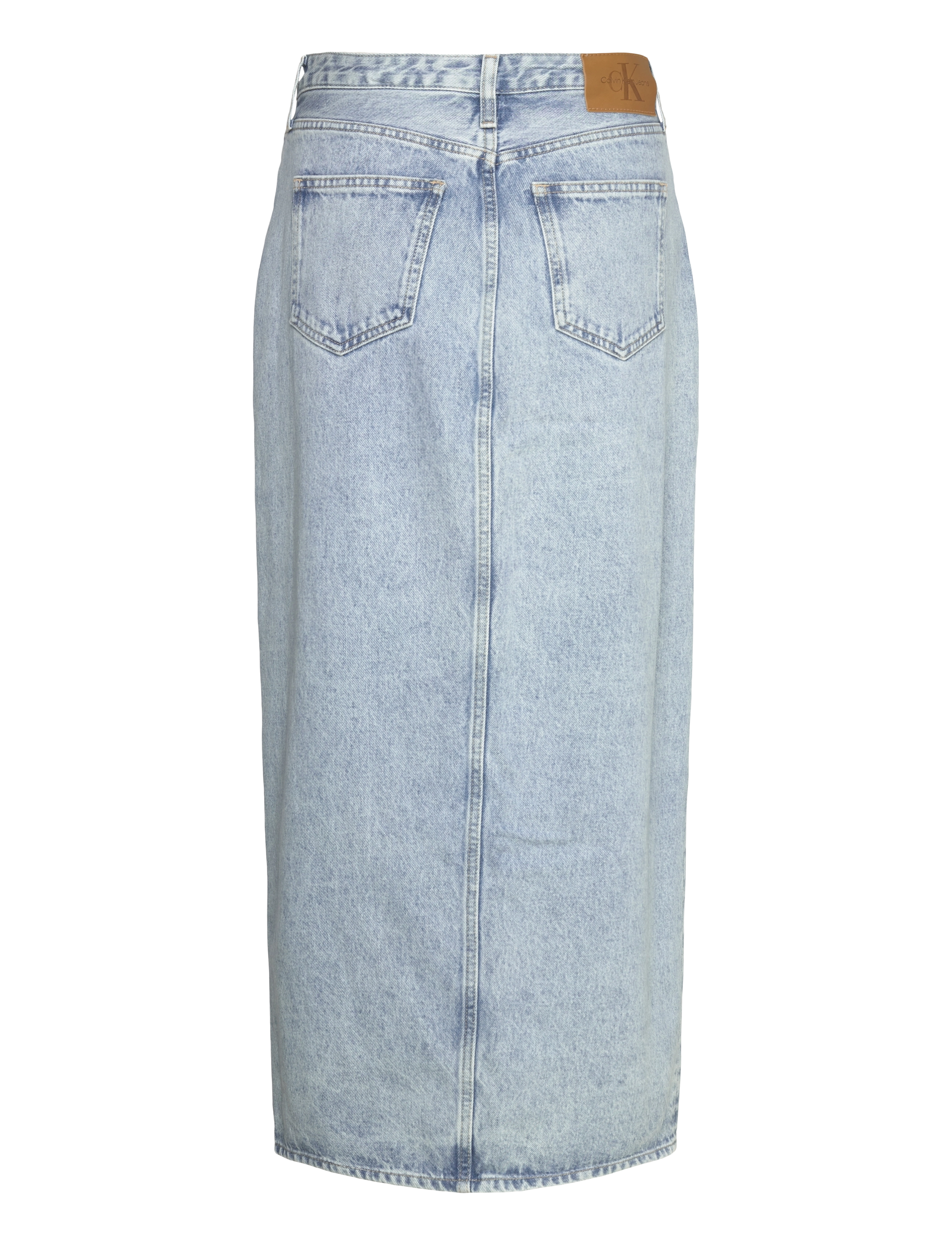 Calvin Klein Jeans - MAXI DENIM SKIRT - denimnederdele - denim light - 2