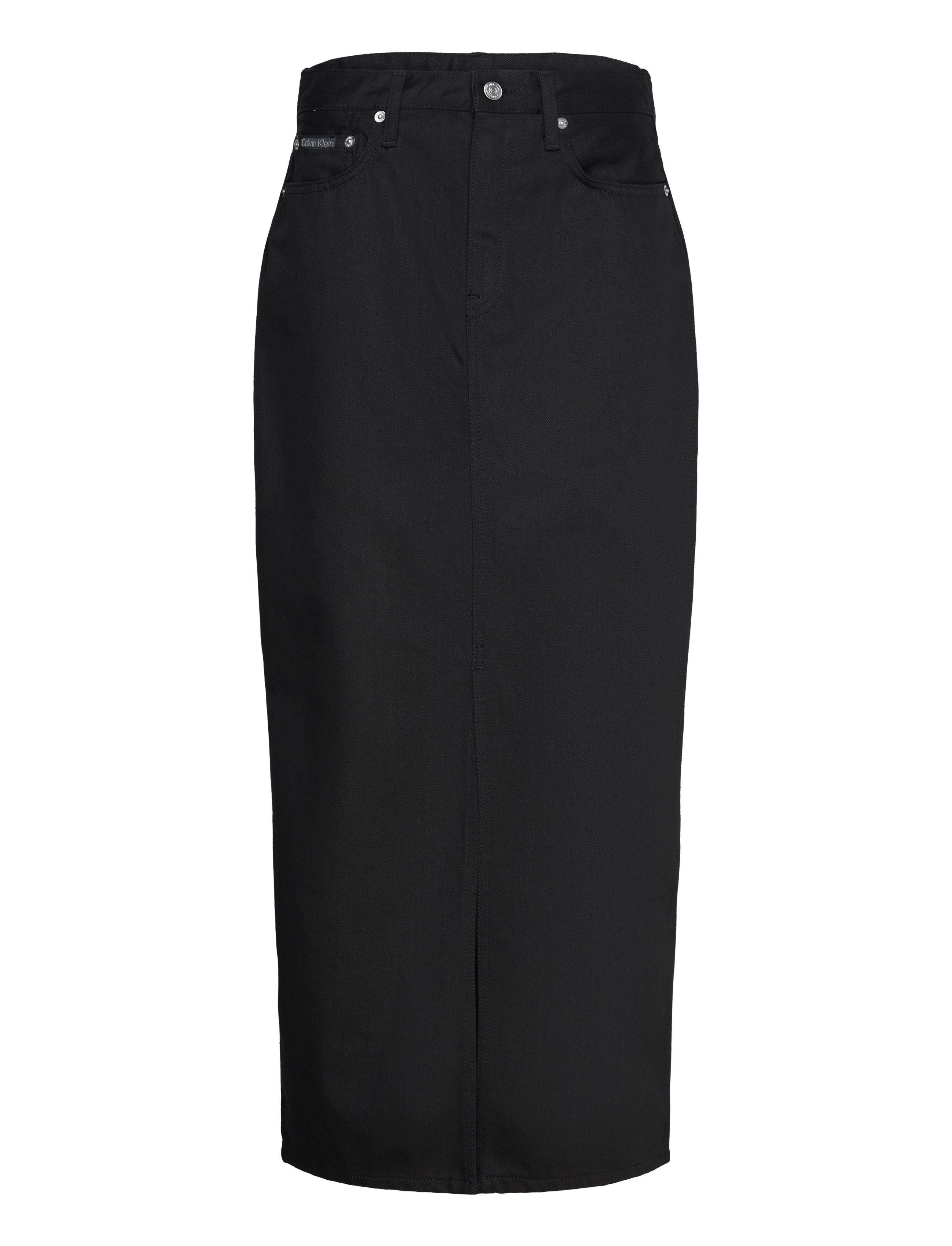Calvin Klein Jeans - MAXI DENIM SKIRT - jeansröcke - denim black - 0