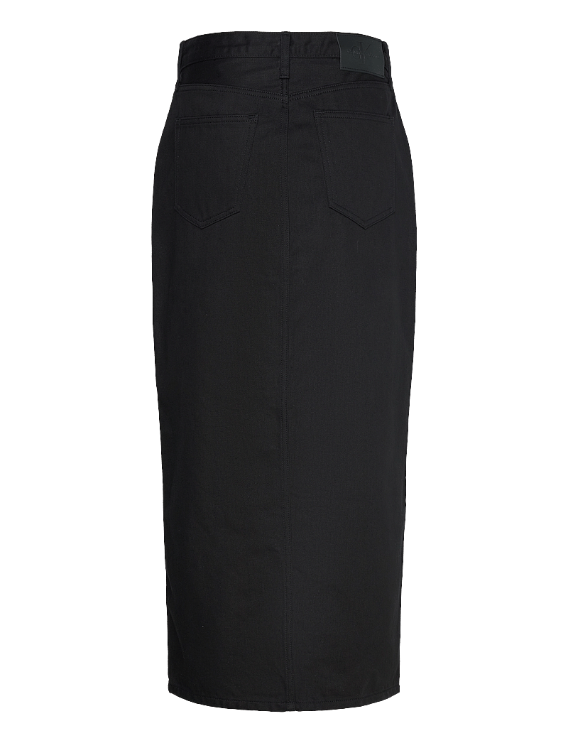 Calvin Klein Jeans - MAXI DENIM SKIRT - denimnederdele - denim black - 1