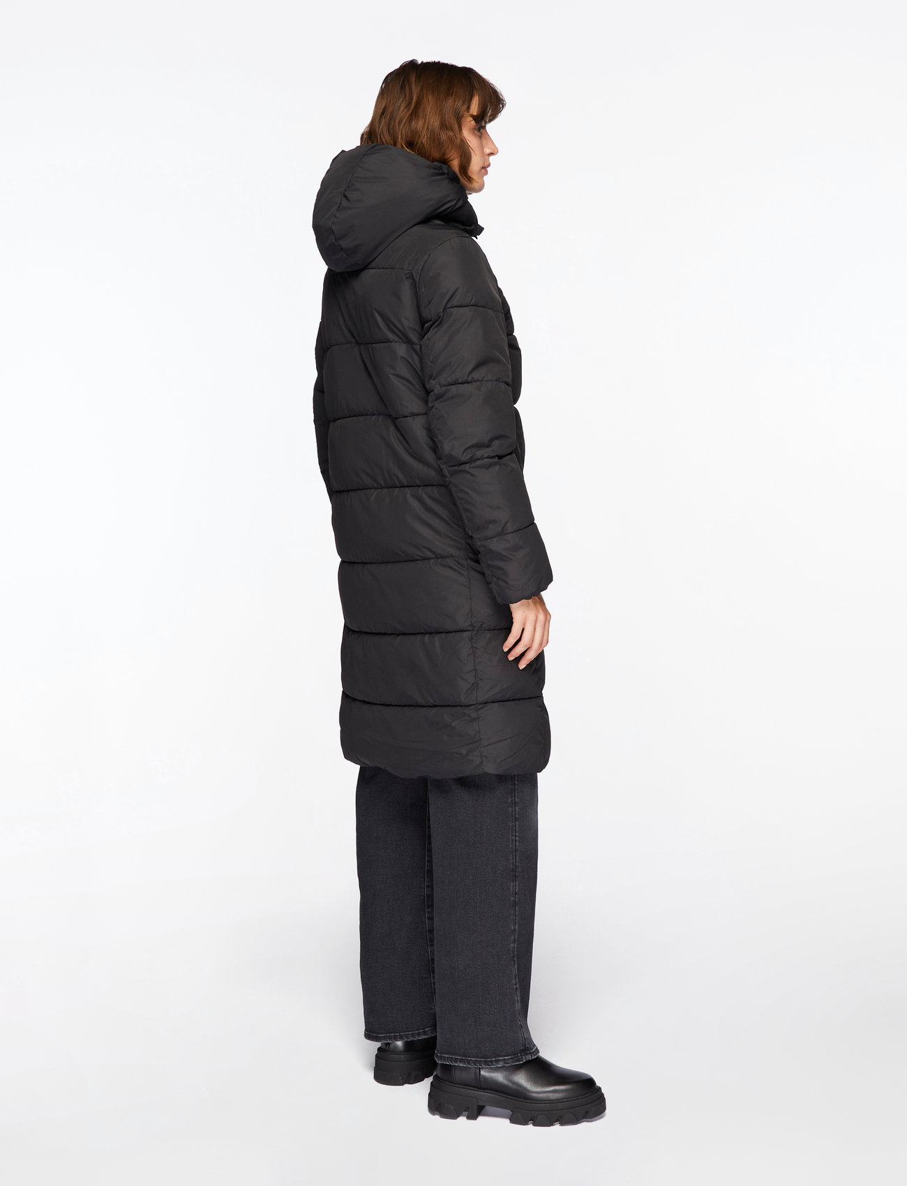 Calvin Klein Jeans - MONOLOGO NON DOWN LONG PUFFER - vestes d'hiver - ck black - 4