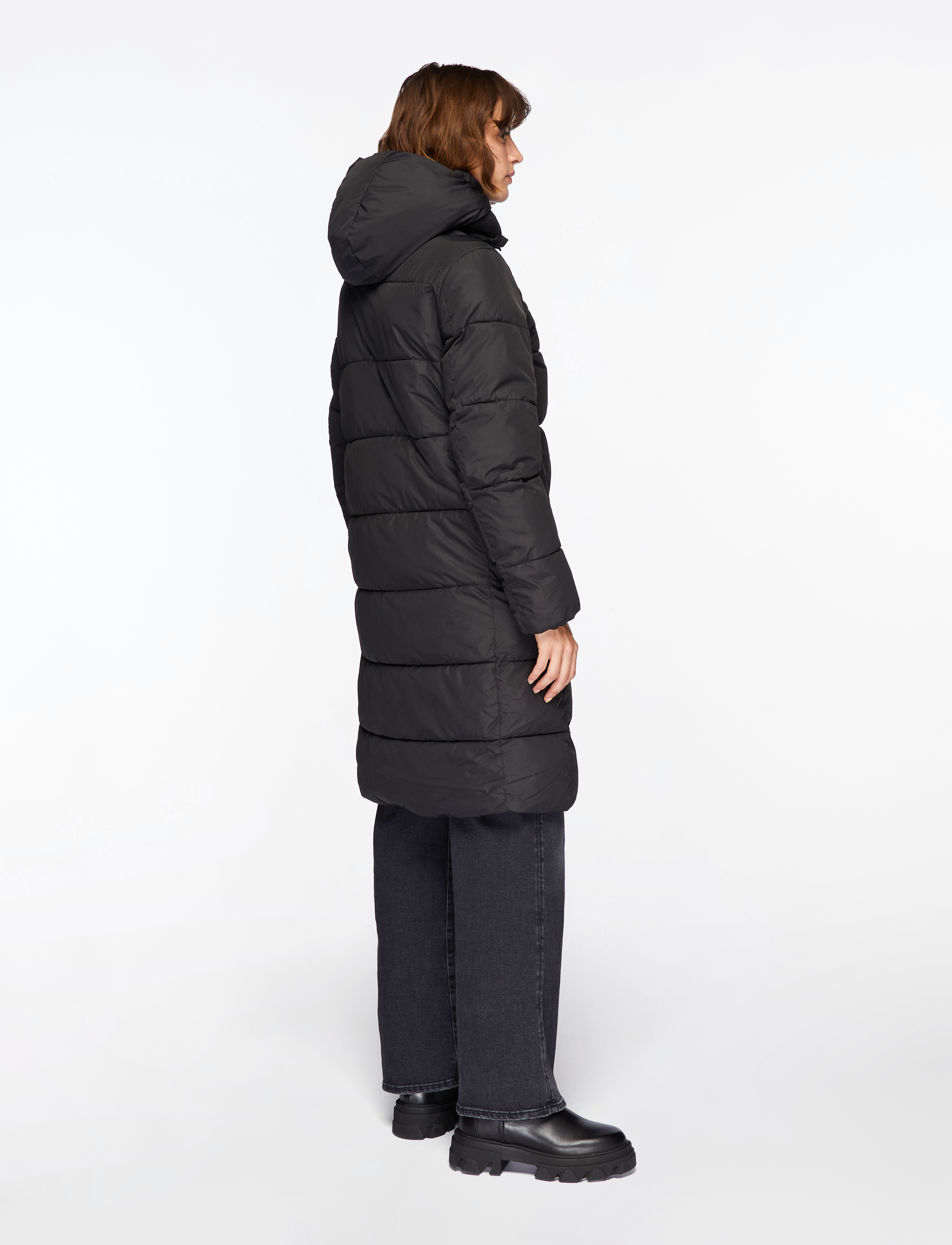 Calvin Klein Jeans - MONOLOGO NON DOWN LONG PUFFER - ck black - 4