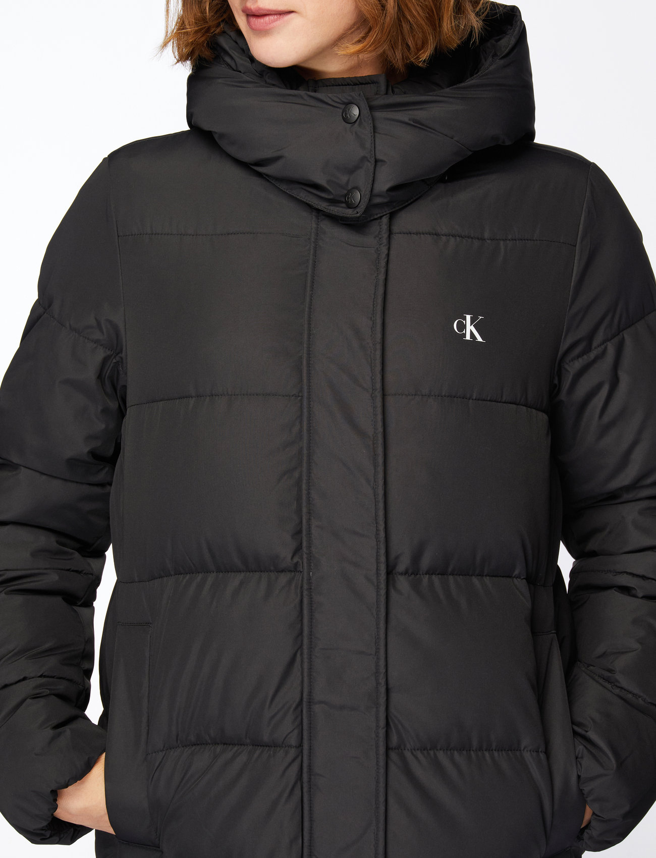 Calvin Klein Jeans - MONOLOGO NON DOWN LONG PUFFER - vestes d'hiver - ck black - 5