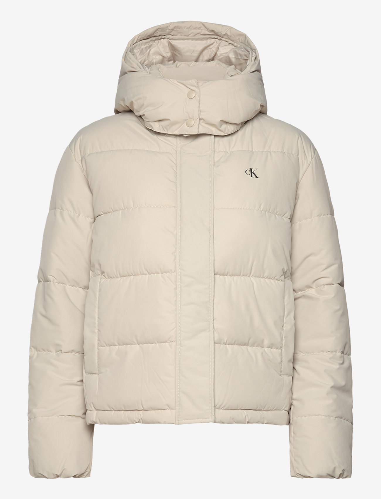 Calvin Klein Jeans - MATTE MONOLOGO ND SHORT PUFFER - dunjackor - pelican - 1