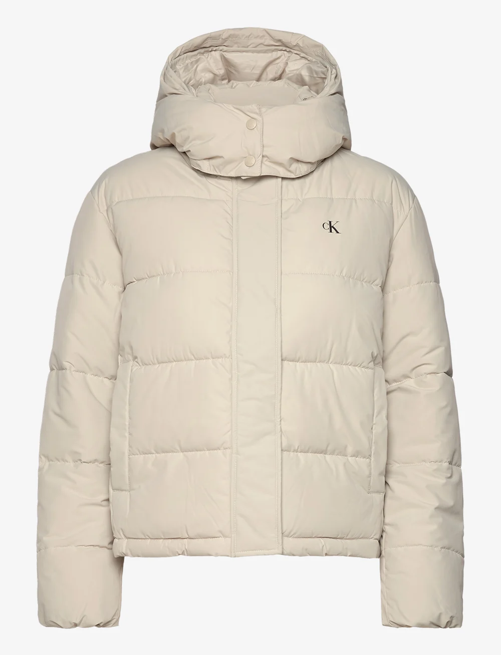 Calvin Klein Jeans - MATTE MONOLOGO ND SHORT PUFFER - down jackets - pelican - 1