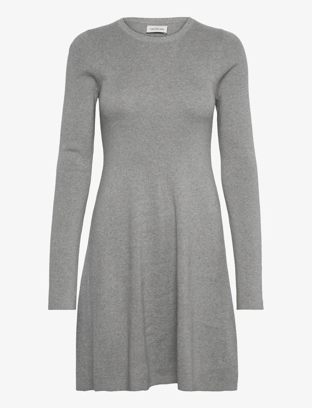 Calvin Klein Jeans - CK INTARSIA SWEATER DRESS - knitted dresses - grey heather - 1
