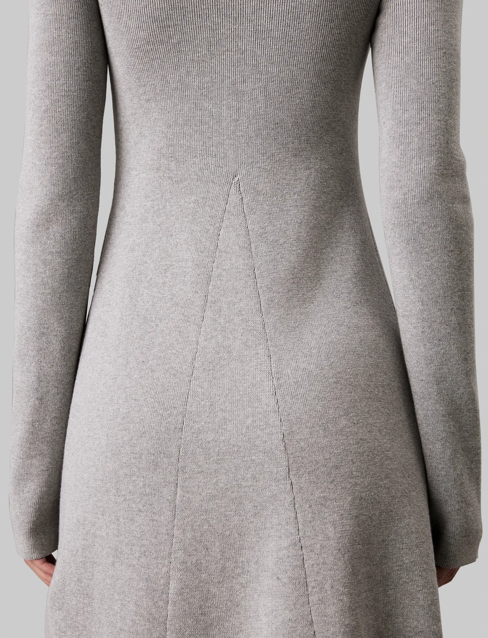 Calvin Klein Jeans - CK INTARSIA SWEATER DRESS - knitted dresses - grey heather - 3
