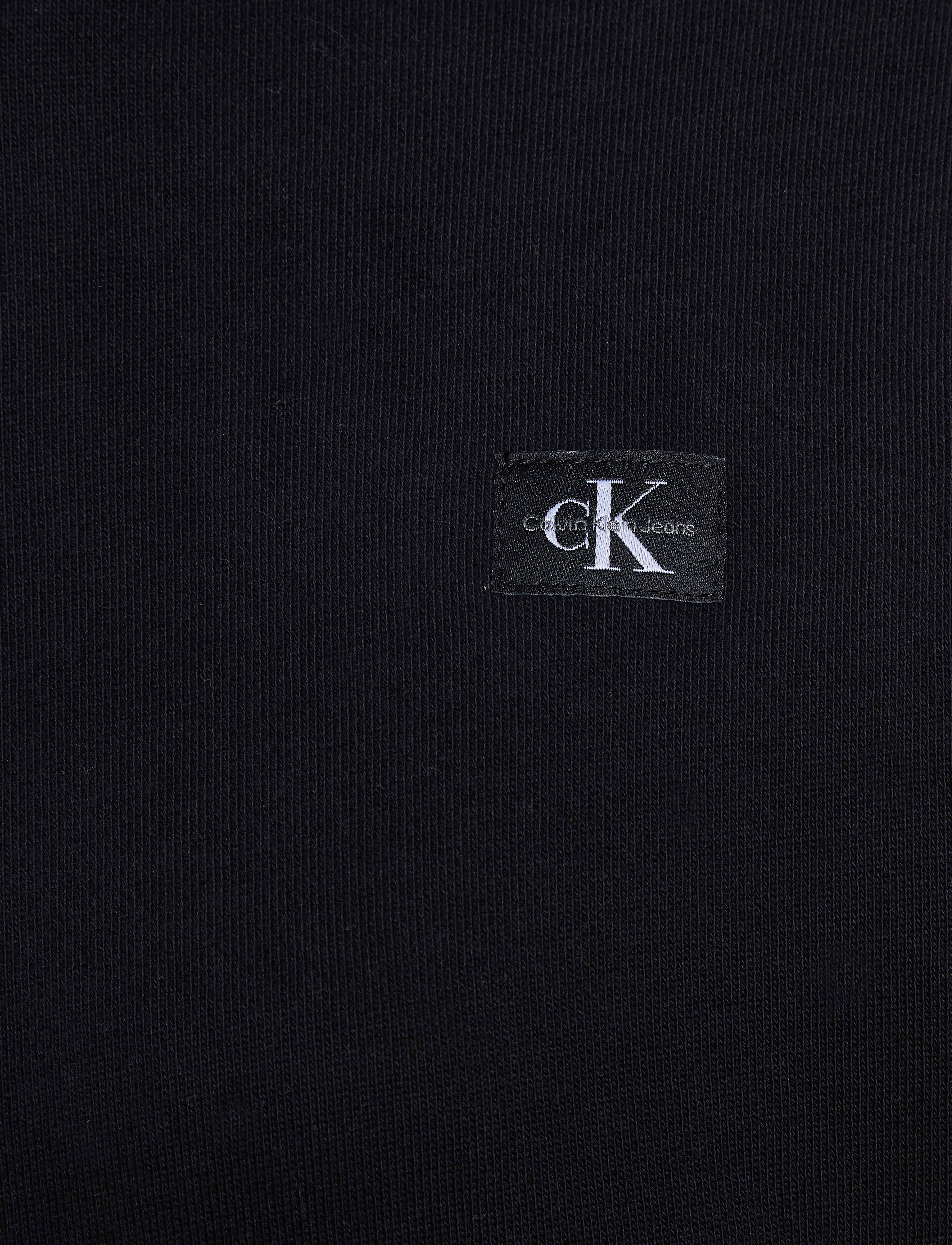 Calvin Klein Jeans - WOVEN LABEL PEACHED HOODIE - ck black - 5