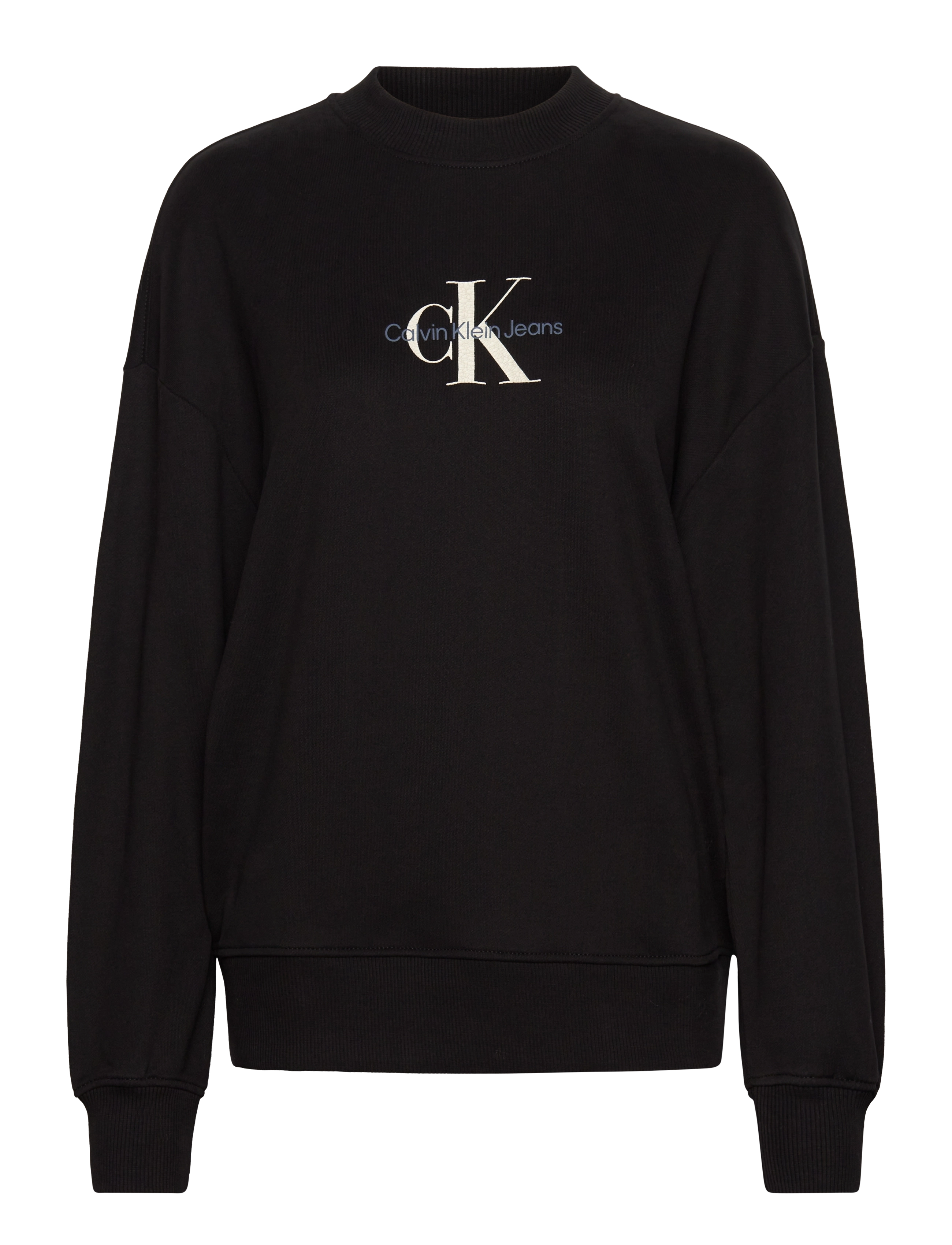 Calvin Klein Jeans - TEXTURED MONOLOGO CREWNECK - ck black - 1