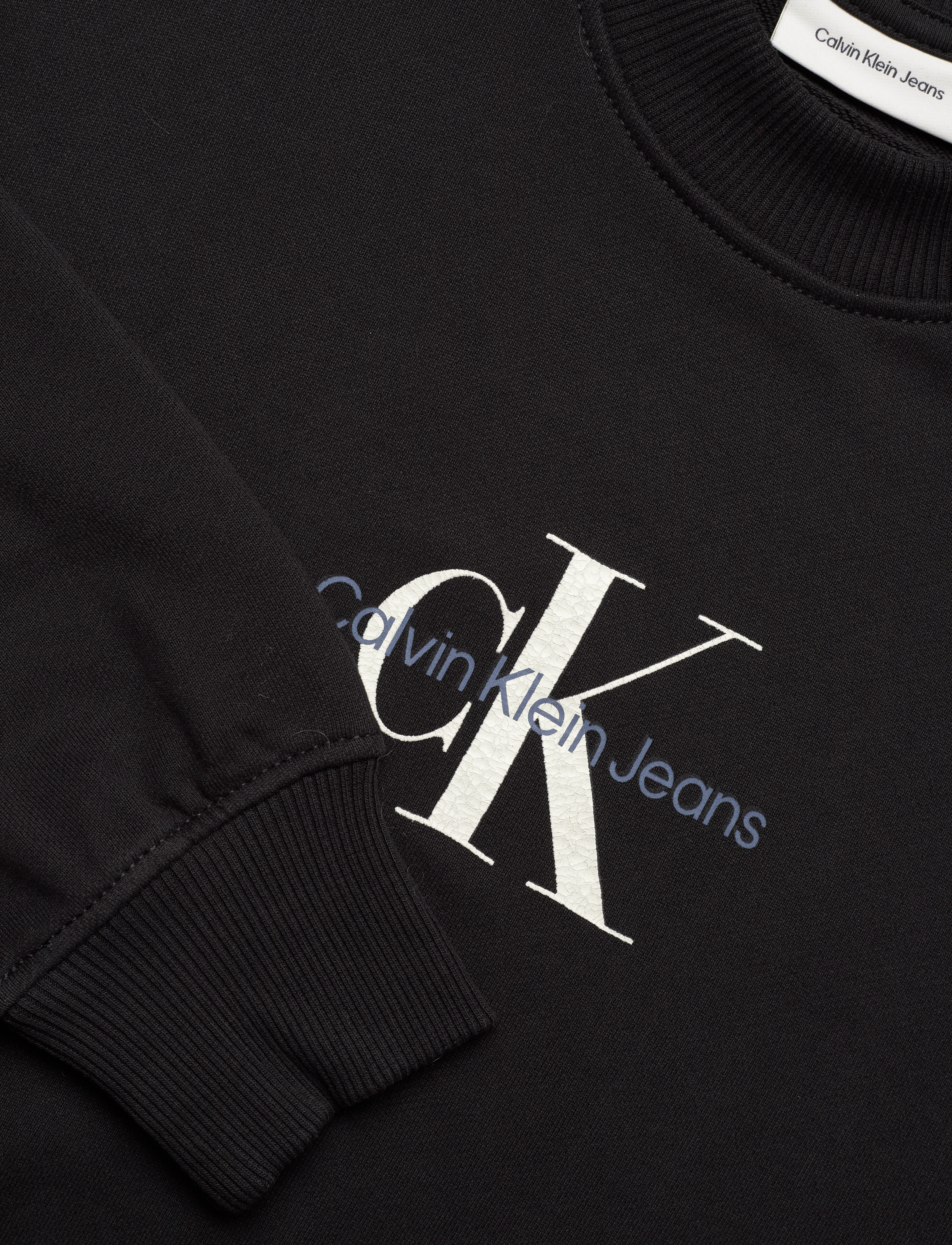 Calvin Klein Jeans - TEXTURED MONOLOGO CREWNECK - ck black - 4