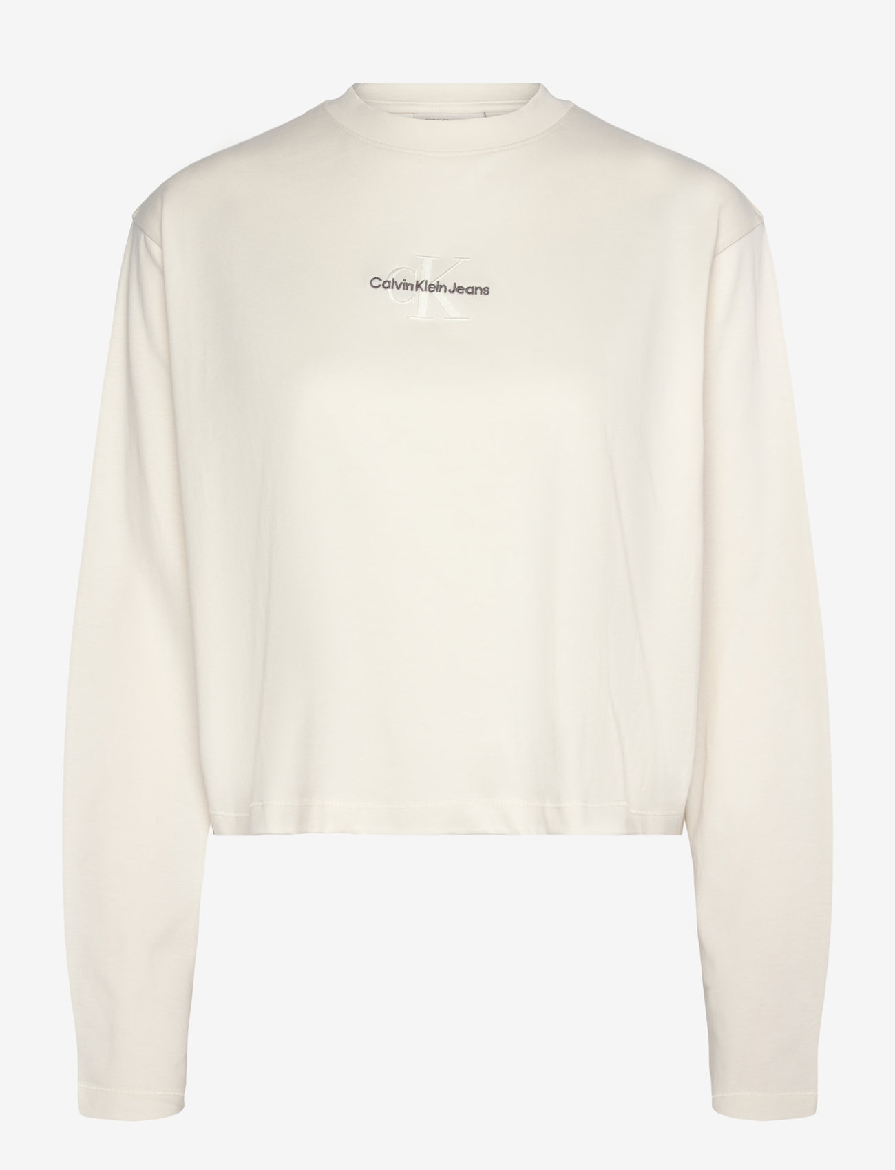 Calvin Klein Jeans - MONOLOGO LOOSE LS TEE - ivory - 1