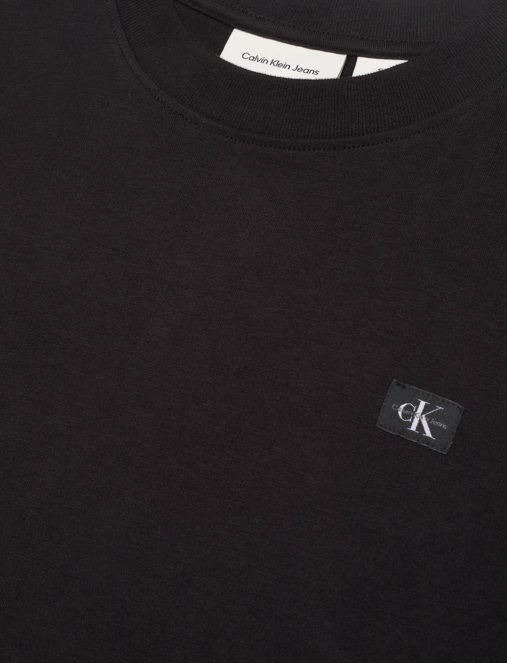 Calvin Klein Jeans - WOVEN LABEL PEACHED BABY TEE - t-shirts - ck black - 5