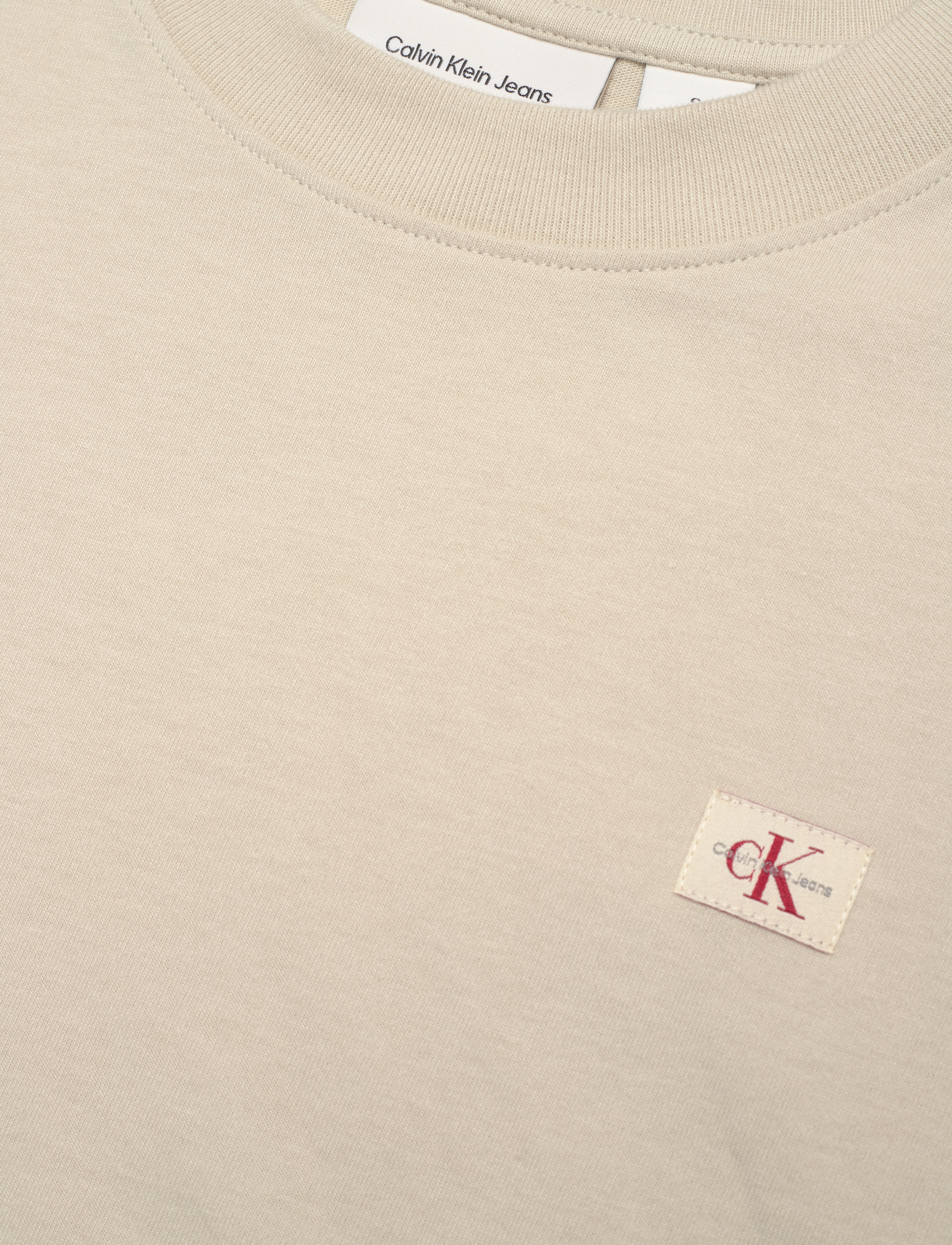 Calvin Klein Jeans - WOVEN LABEL PEACHED BABY TEE - pelican - 3