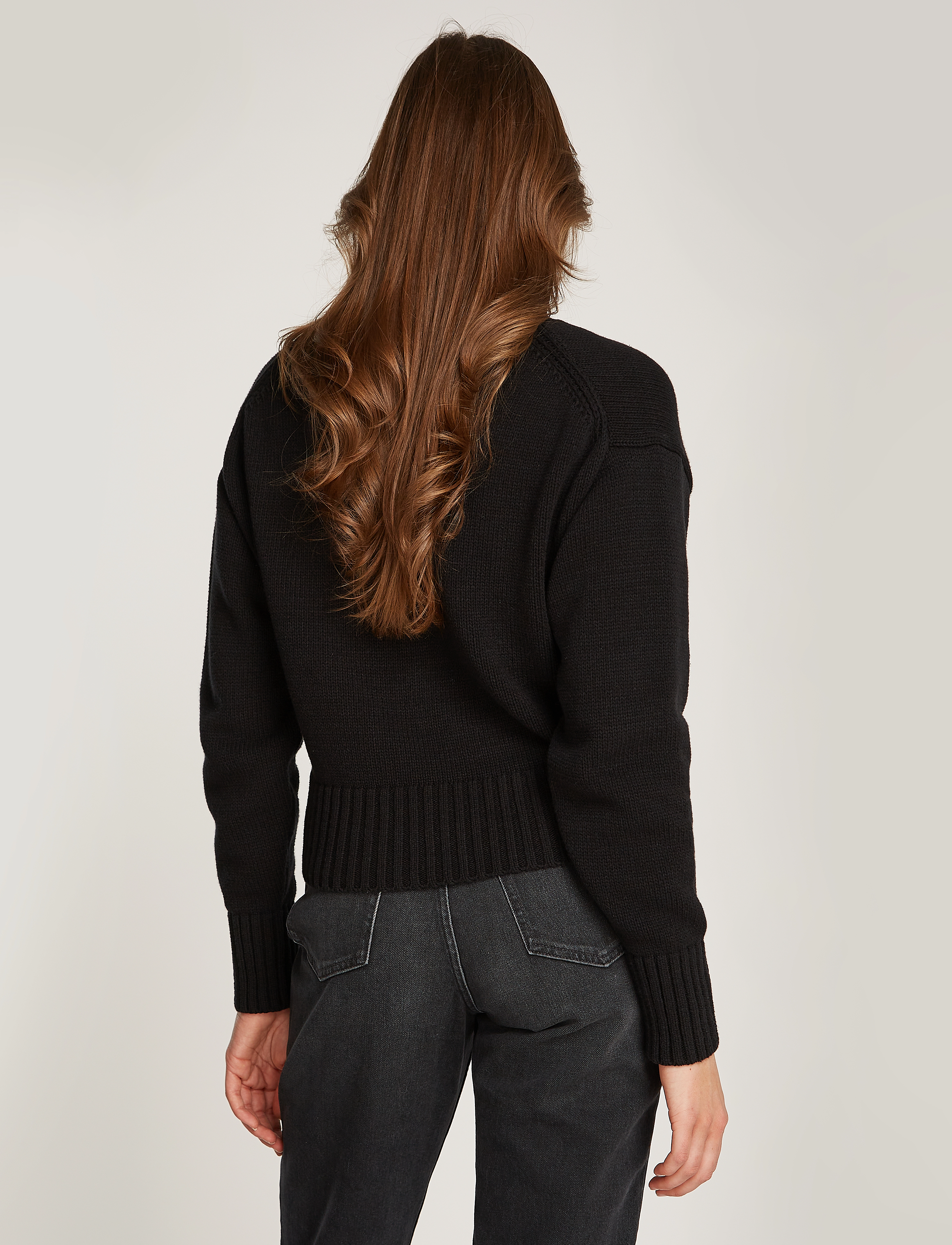 Calvin Klein Jeans - CHENILLE MONOLOGO SWEATER - ck black - 4