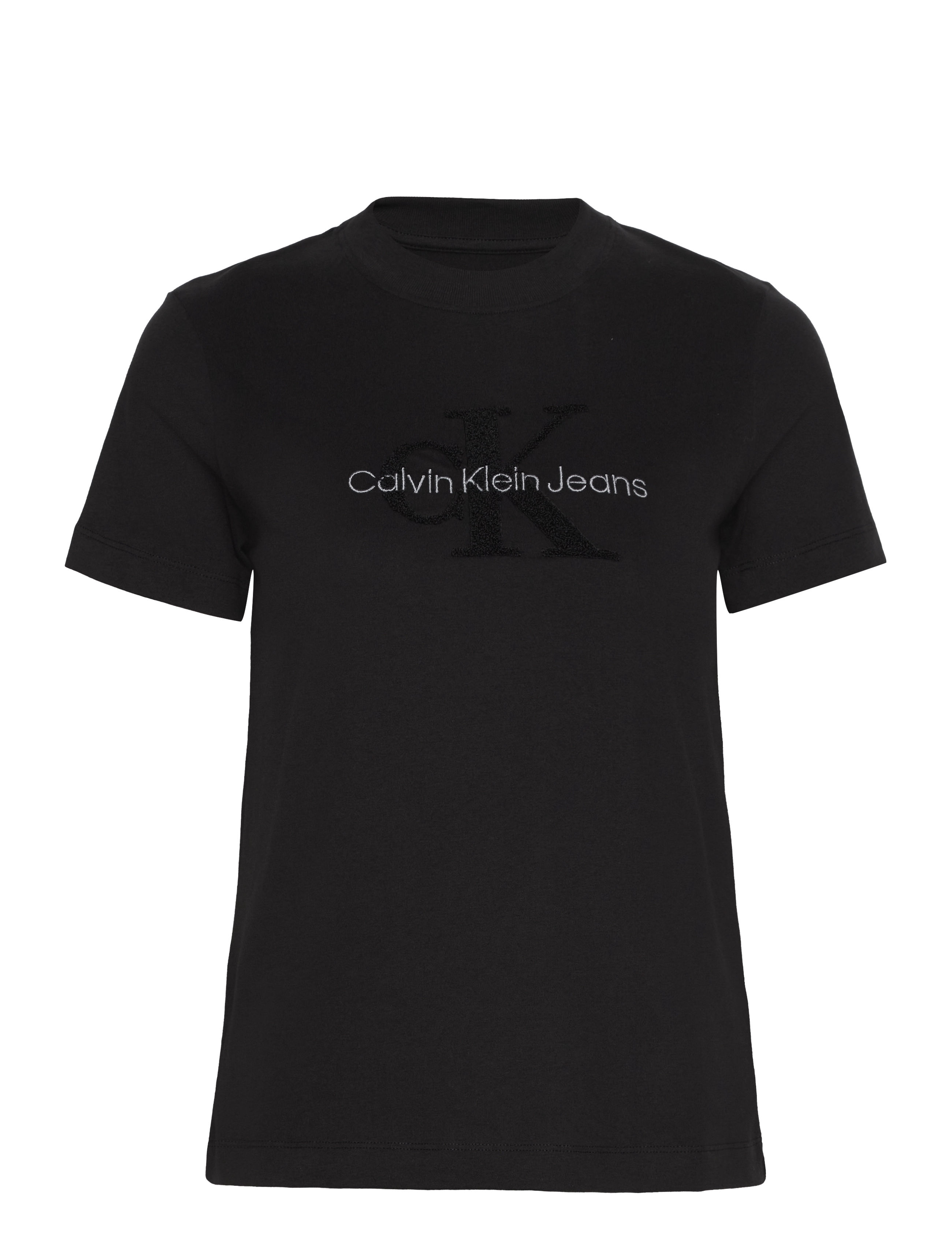 Calvin Klein Jeans - CHENILLE MONOLOGO REGULAR TEE - ck black - 1