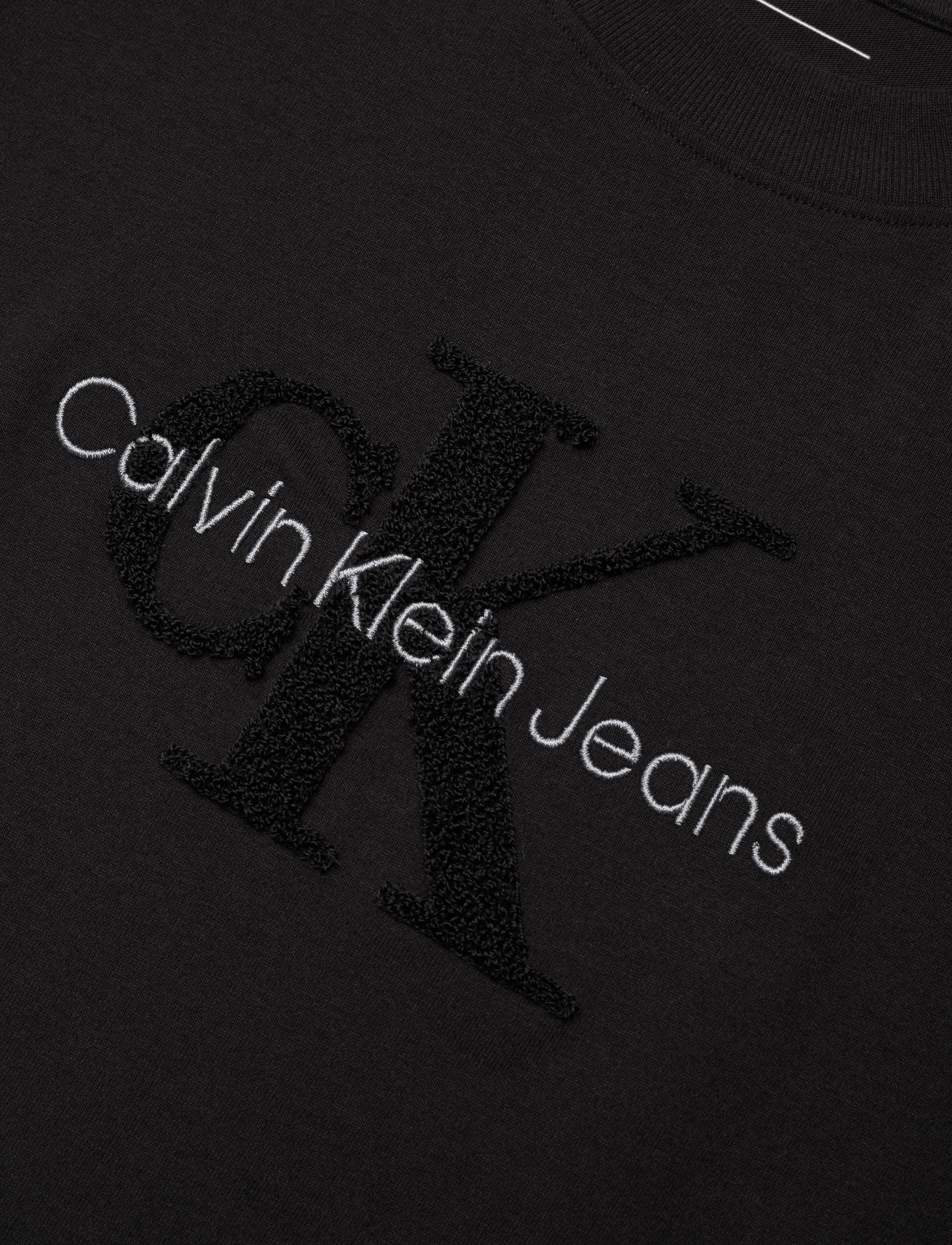 Calvin Klein Jeans - CHENILLE MONOLOGO REGULAR TEE - ck black - 3