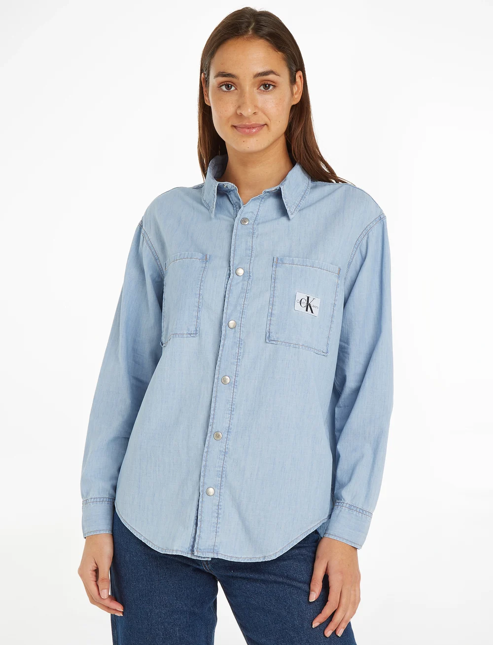 Calvin Klein Jeans Oversized Ls Denim Shirt Denim shirts Boozt