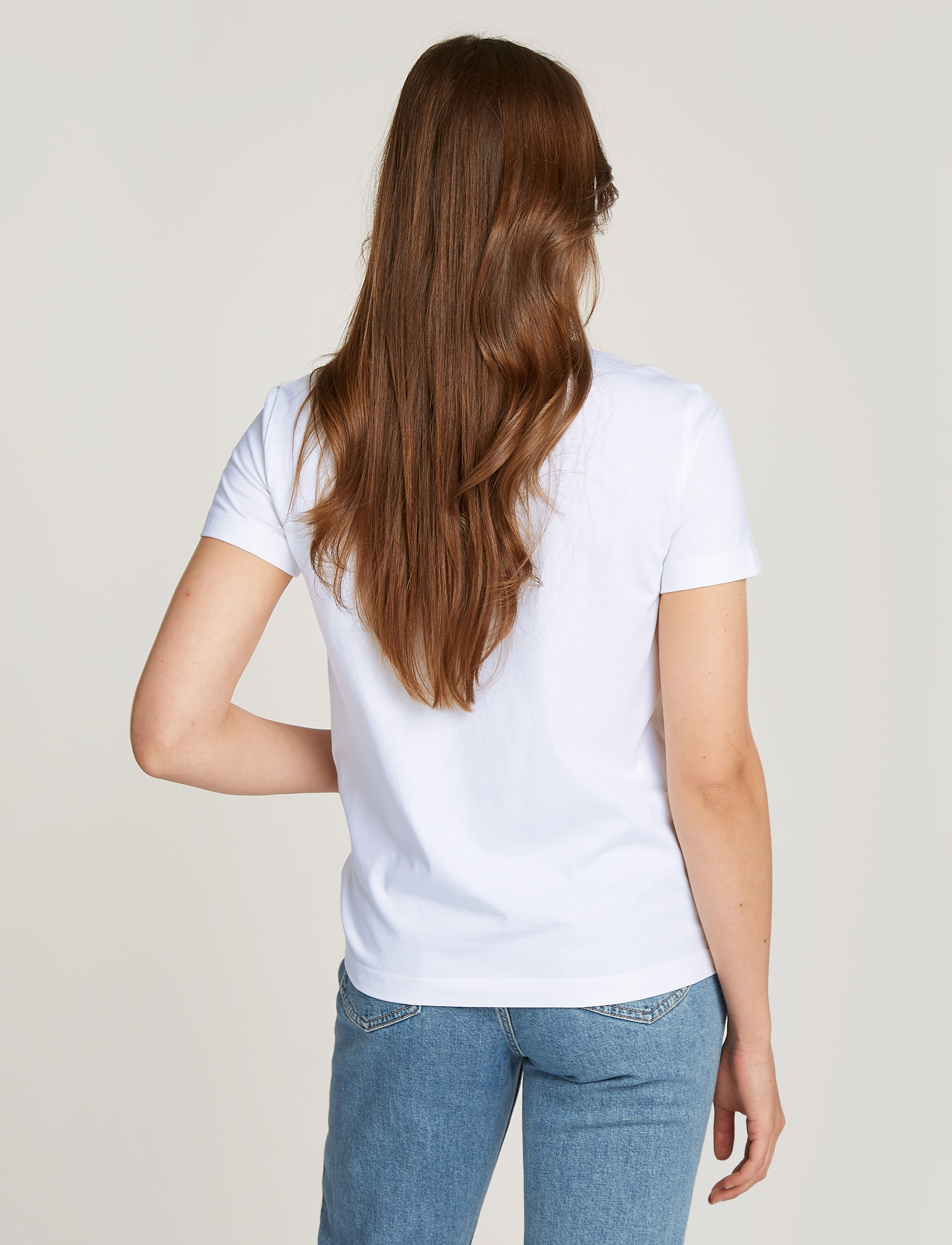 Calvin Klein Jeans - EMBROIDERED CK REGULAR TEE - bright white - 2