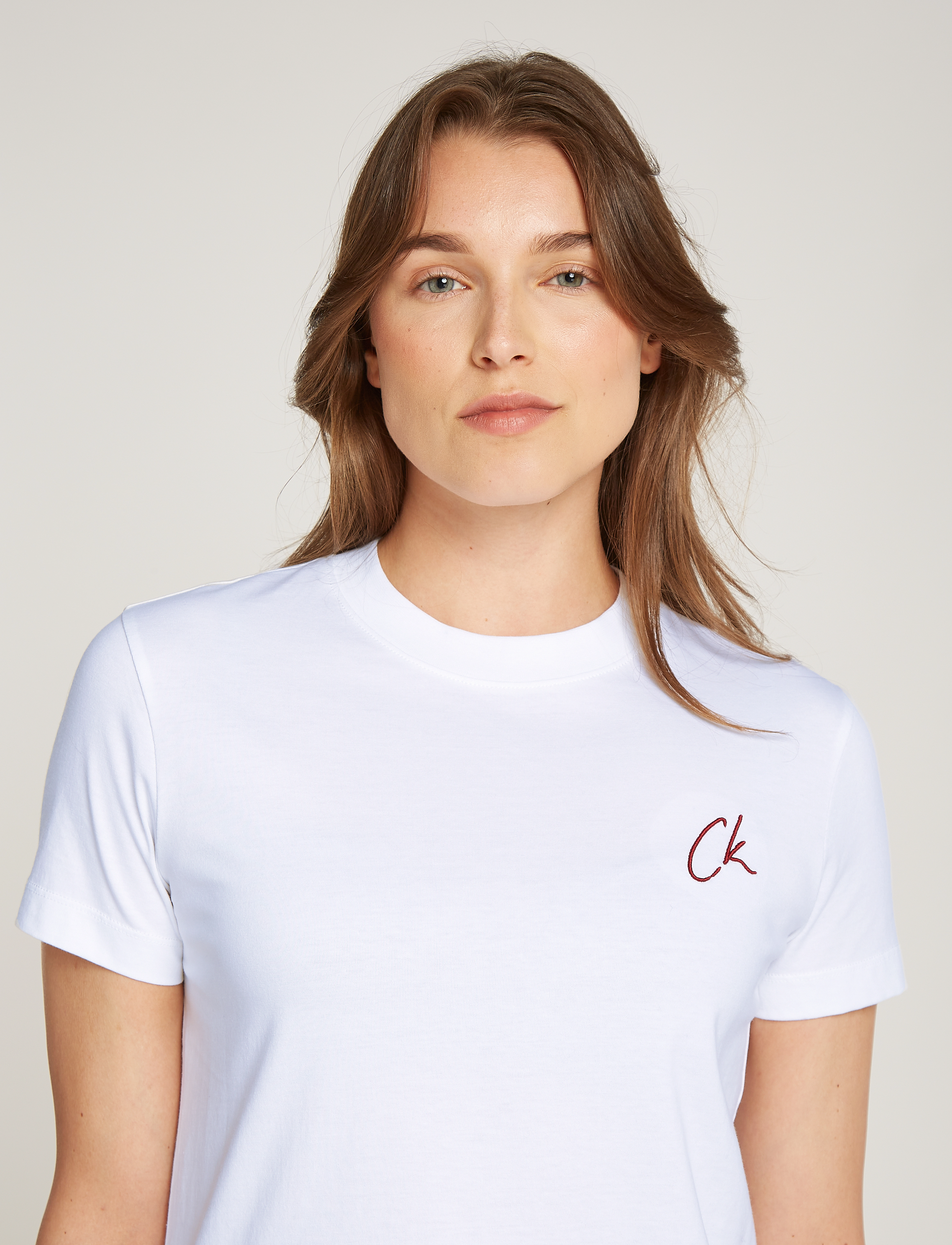 Calvin Klein Jeans - EMBROIDERED CK REGULAR TEE - bright white - 3
