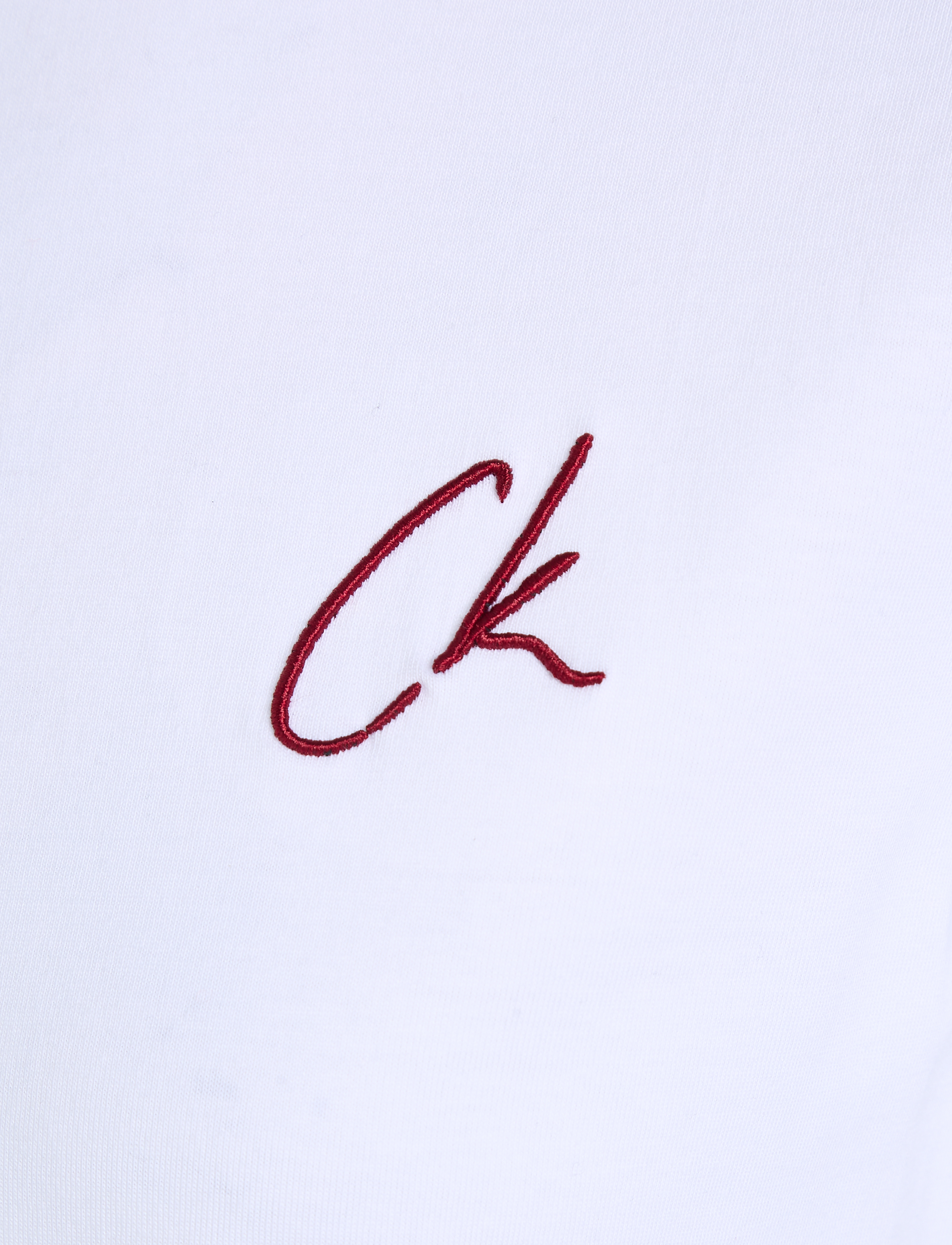 Calvin Klein Jeans - EMBROIDERED CK REGULAR TEE - bright white - 5