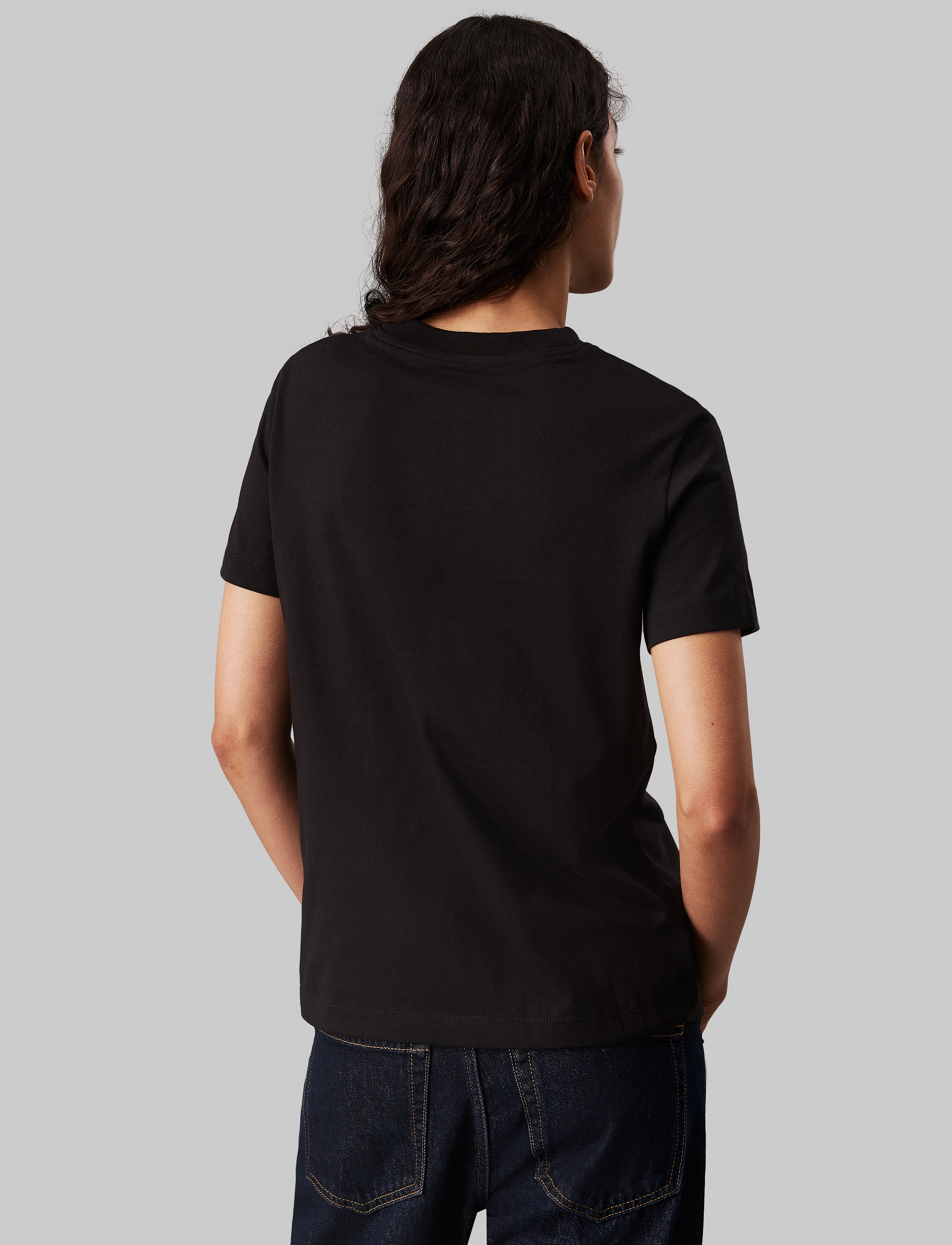 Calvin Klein Jeans - EMBROIDERED CK REGULAR TEE - ck black - 0