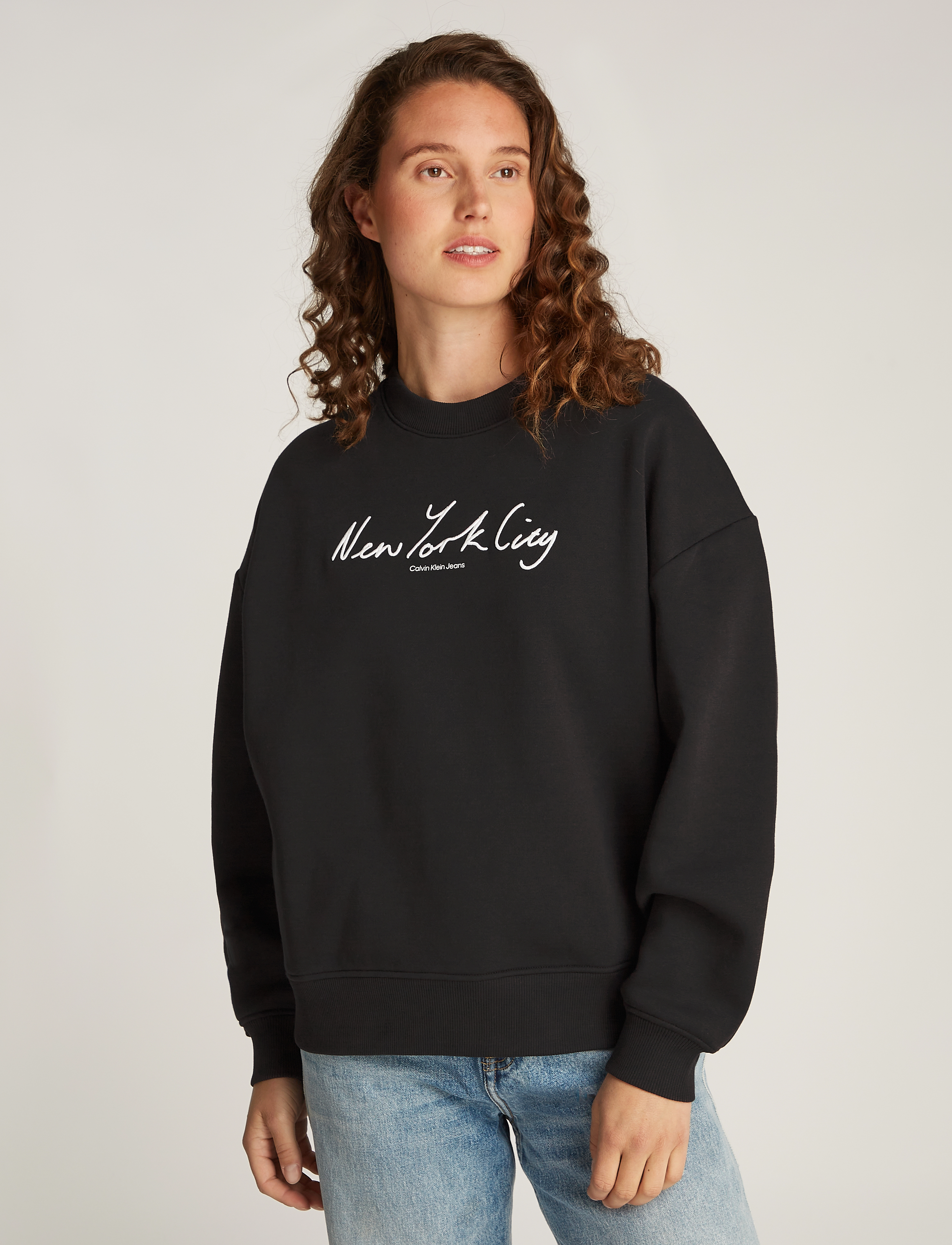 Calvin Klein Jeans - EMBROIDERED NYC RELAXED CN - ck black - 5