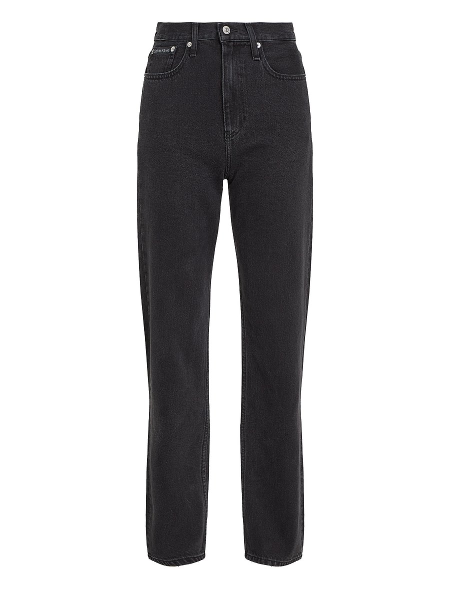 Calvin Klein Jeans - HIGH RISE STRAIGHT - gerade jeans - denim black - 1