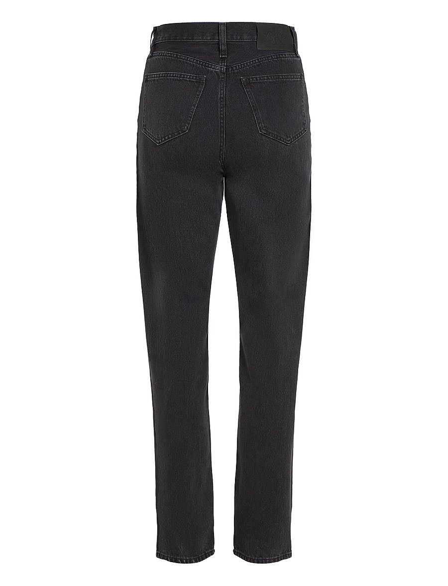Calvin Klein Jeans - HIGH RISE STRAIGHT - gerade jeans - denim black - 4
