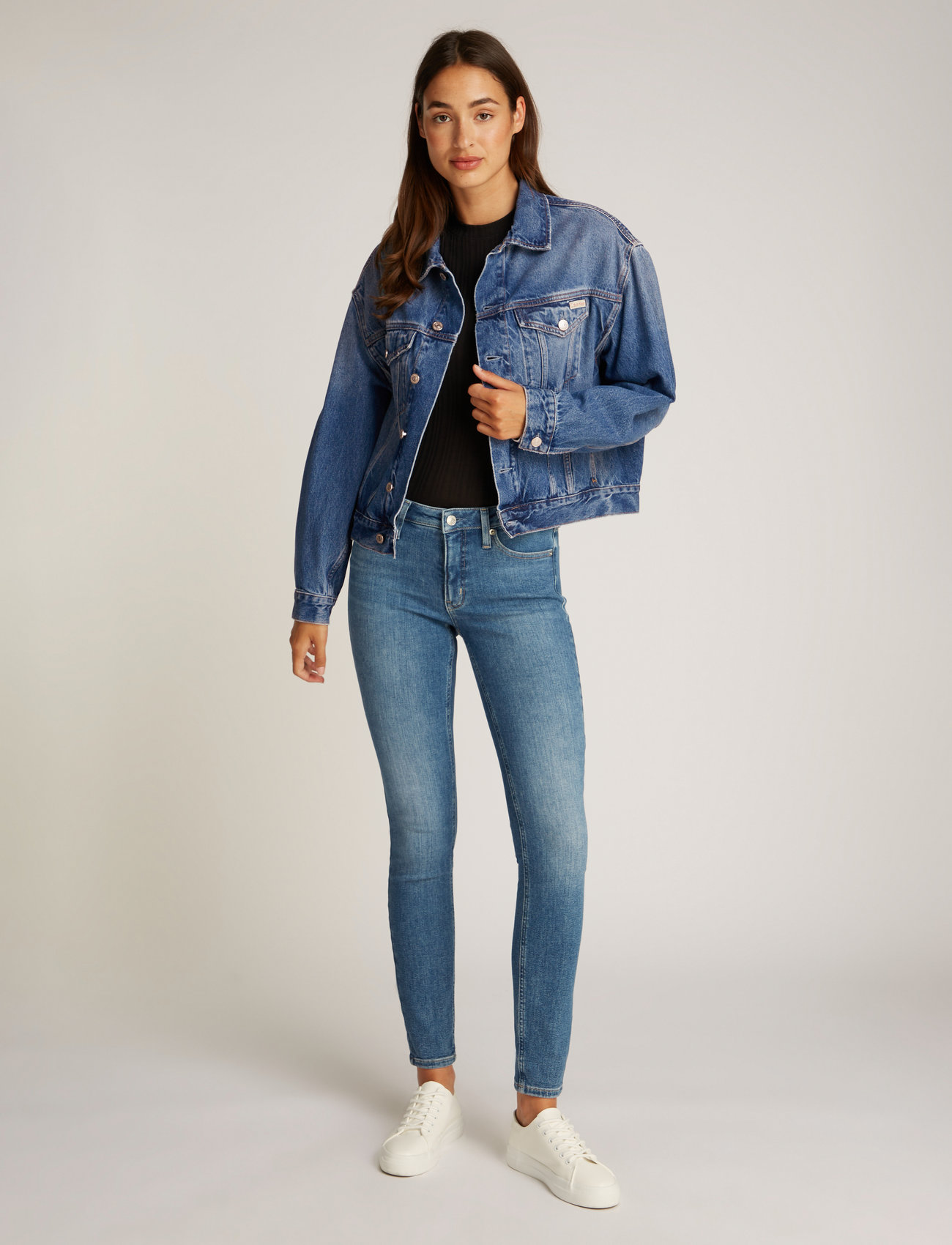 Calvin Klein Jeans - BOXY DENIM JACKET - denim light - 0