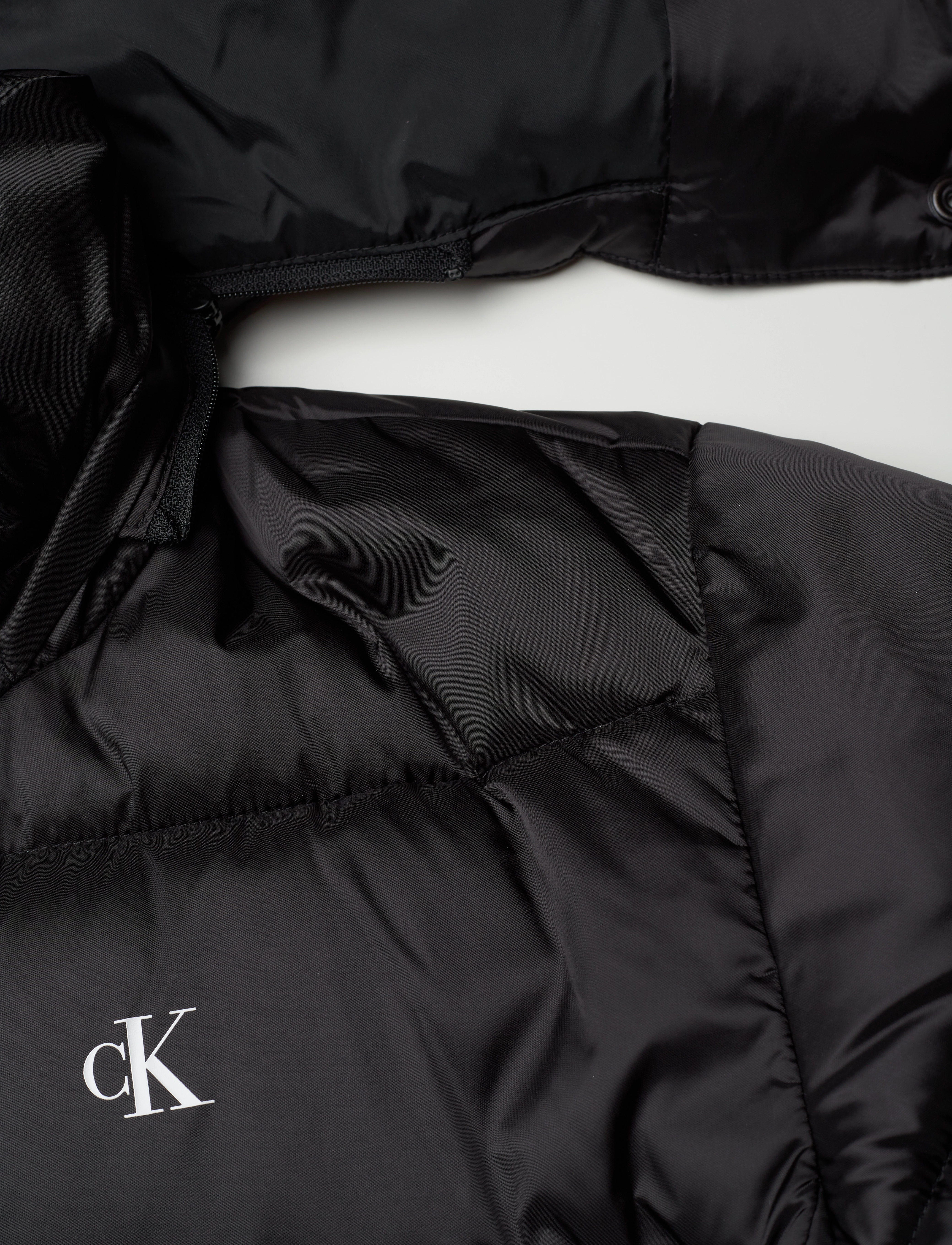 Calvin Klein Jeans - SHINY MONOLOGO ND SHORT PUFFER - ck black - 3