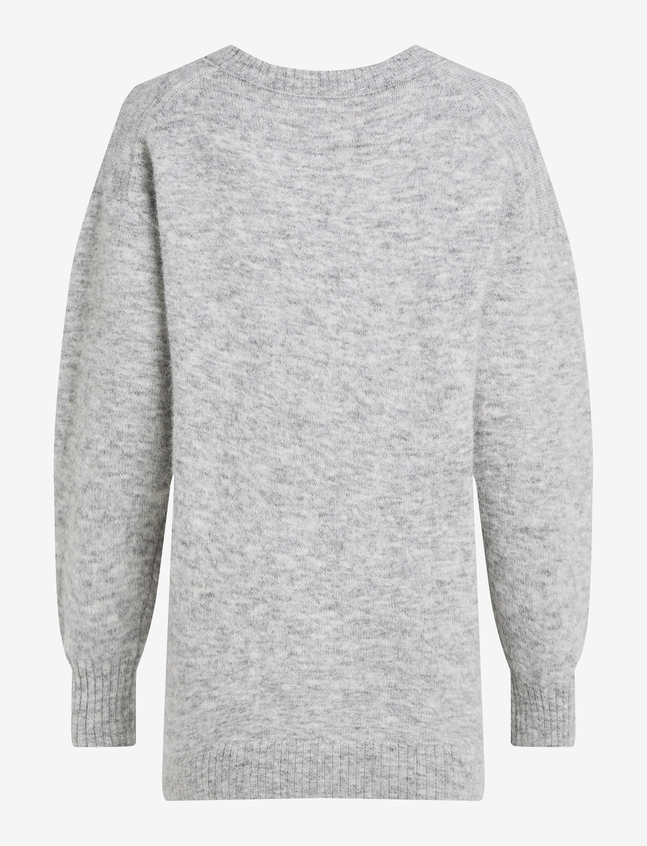 Calvin Klein Jeans - TEXTURED SWEATER V-NECK DRESS - grey heather - 2