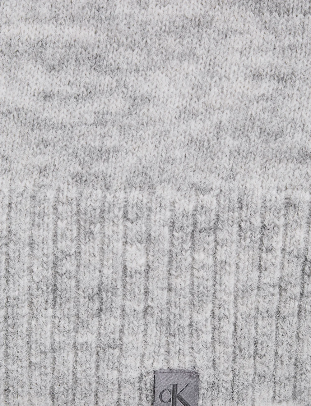 Calvin Klein Jeans - TEXTURED SWEATER V-NECK DRESS - striktrøjer - grey heather - 3