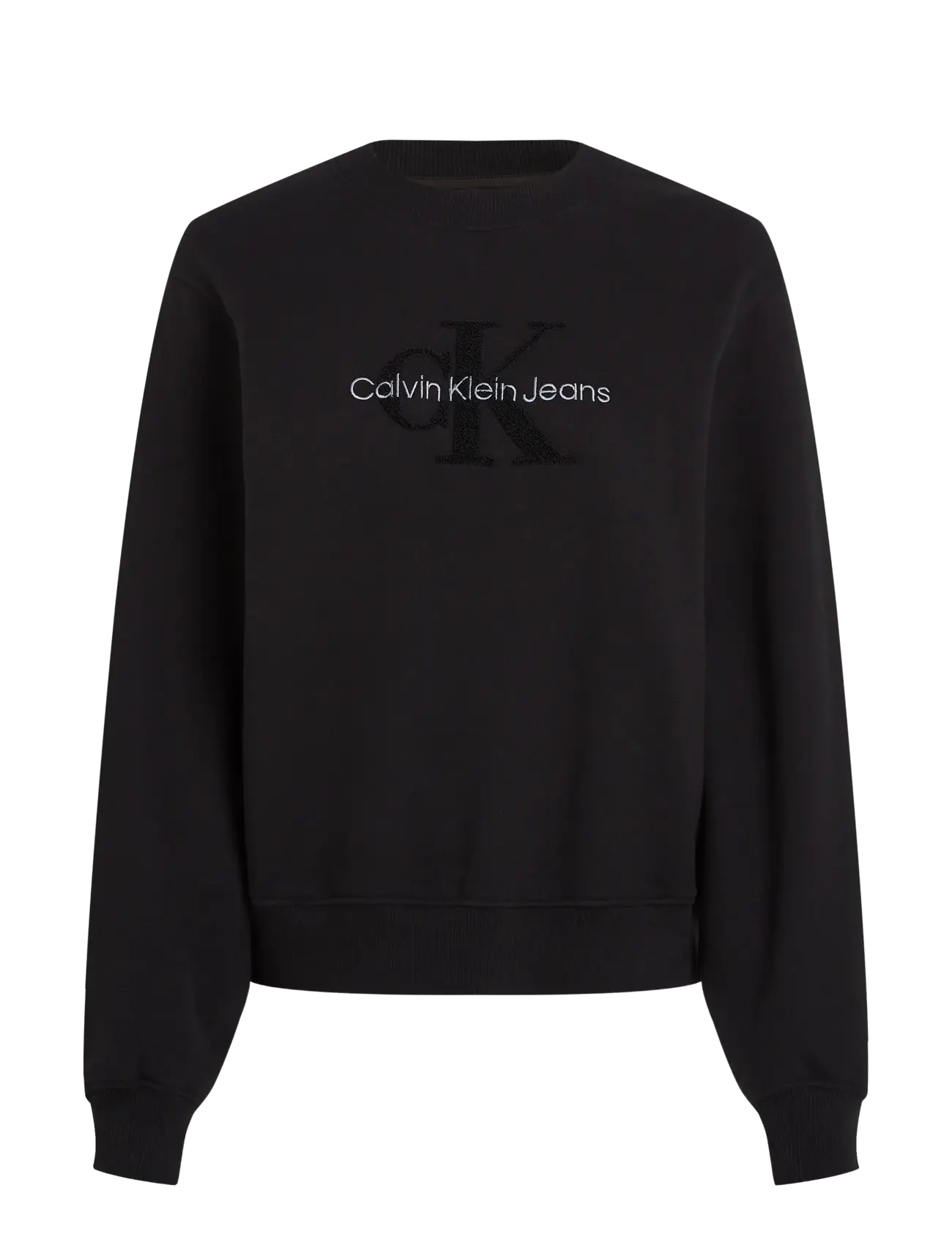 Calvin Klein Jeans - CHENILLE MONOLOGO CREWNECK - ck black - 1