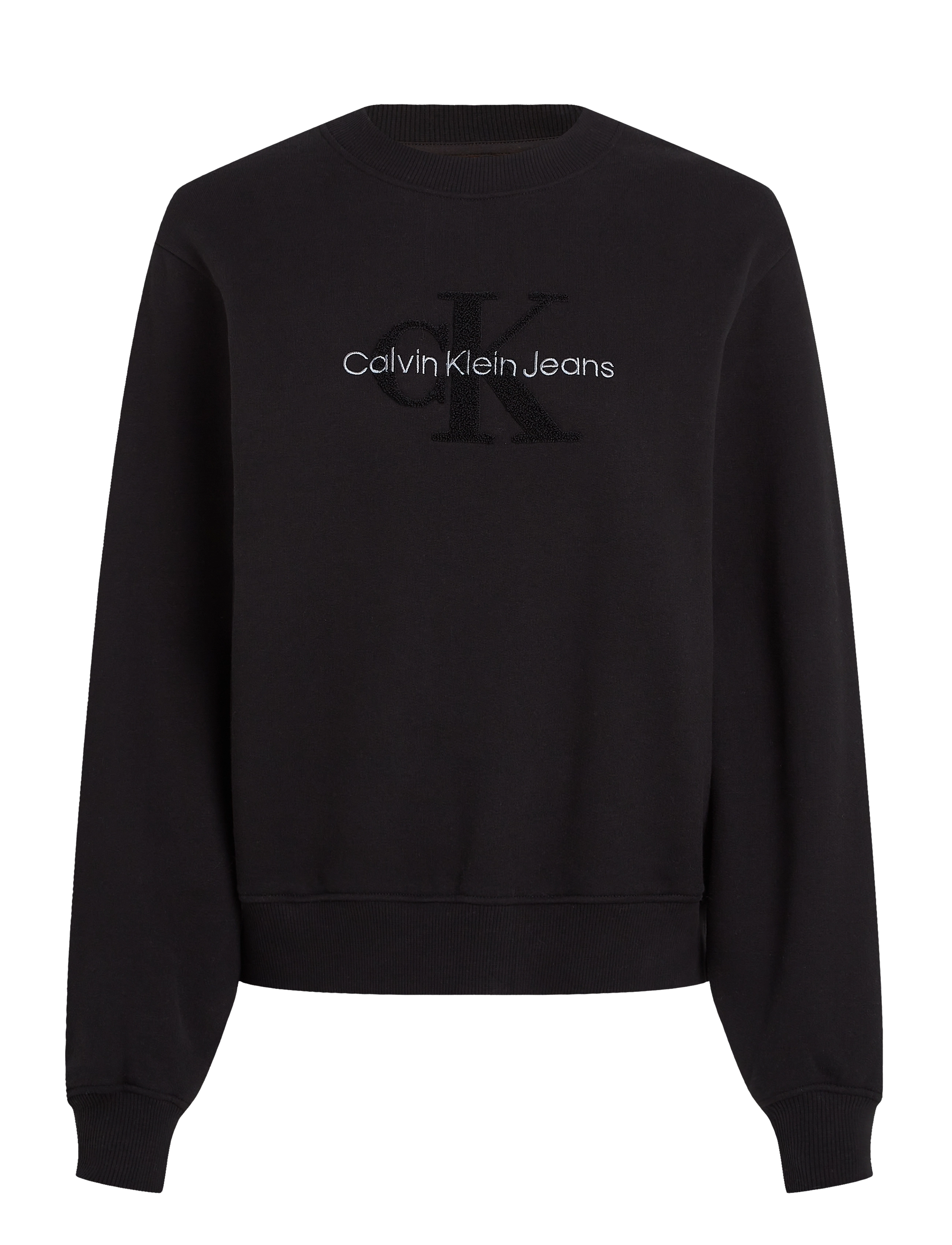 Calvin Klein Jeans - CHENILLE MONOLOGO CREWNECK - ck black - 2